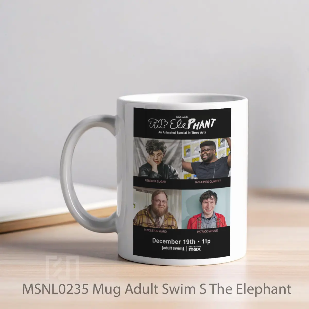 Mug Adult Swim S The Elephant Gelas Keramik Tema Film MSNL0235 - Tampak Kiri