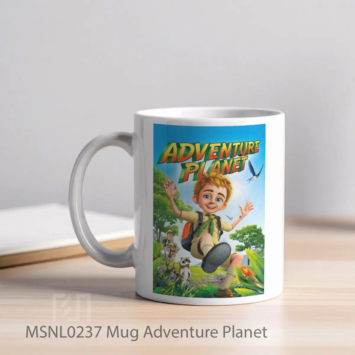 Mug Adventure Planet Gelas Keramik Tema Film MSNL0237 - Tampak Kiri