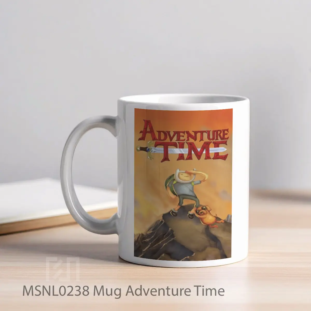 Mug Adventure Time Gelas Keramik Tema Film MSNL0238 - Tampak Kiri