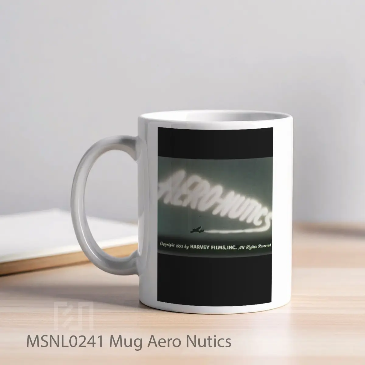 Mug Aero Nutics Gelas Keramik Tema Film MSNL0241 - Tampak Kiri