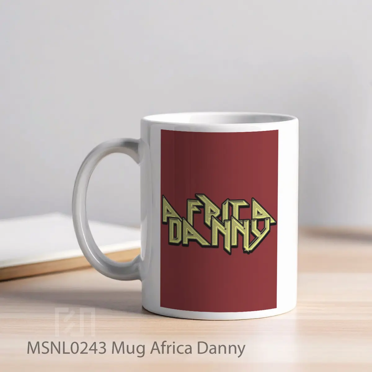 Mug Africa Danny Gelas Keramik Tema Film MSNL0243 - Tampak Kiri