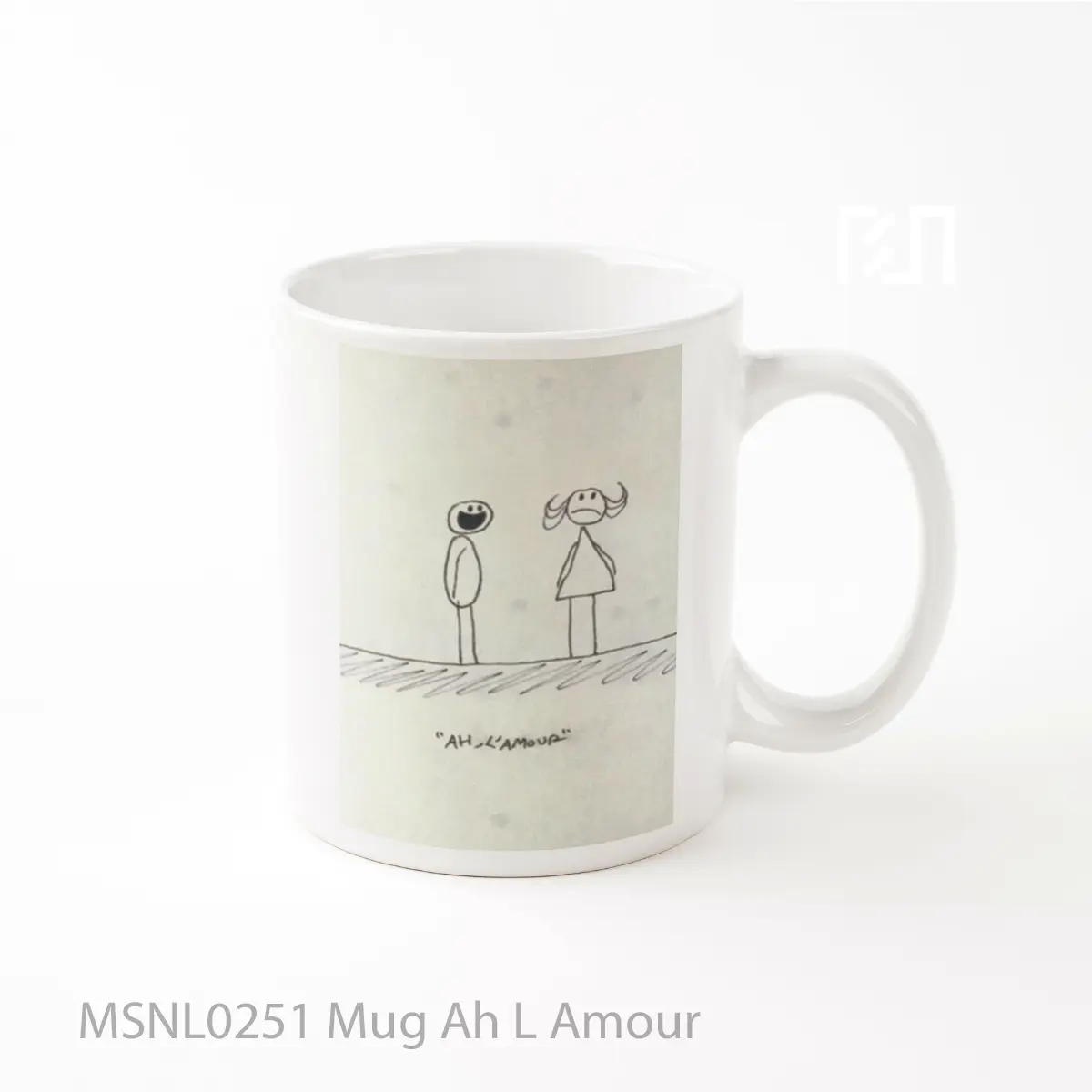 Mug Ah L Amour Gelas Keramik Tema Film MSNL0251