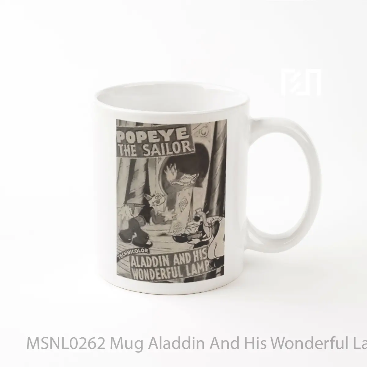 Mug Aladdin And His Wonderful Lamp Gelas Keramik Tema Film MSNL0262
