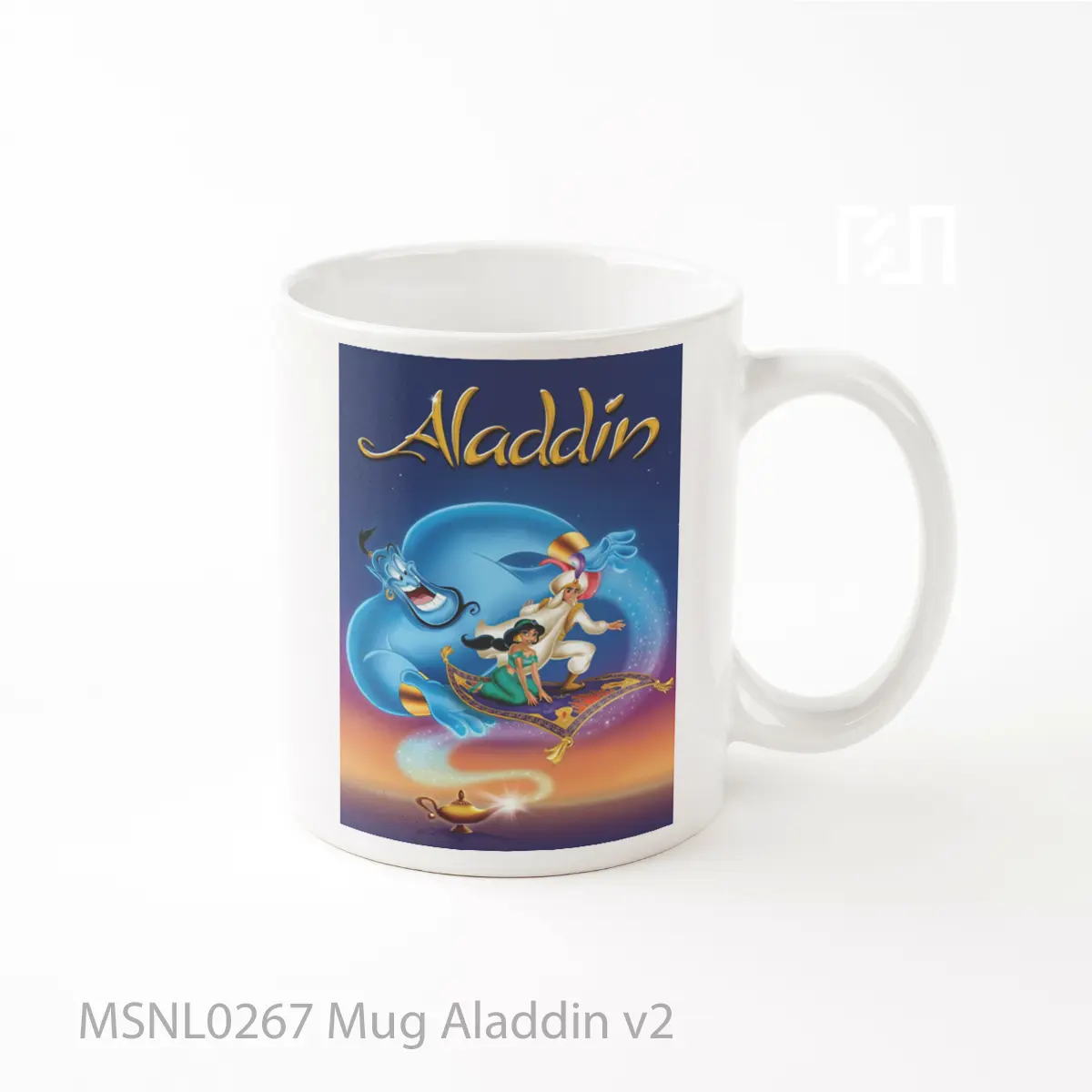 Mug Aladdin V2 Gelas Keramik Tema Film MSNL0267