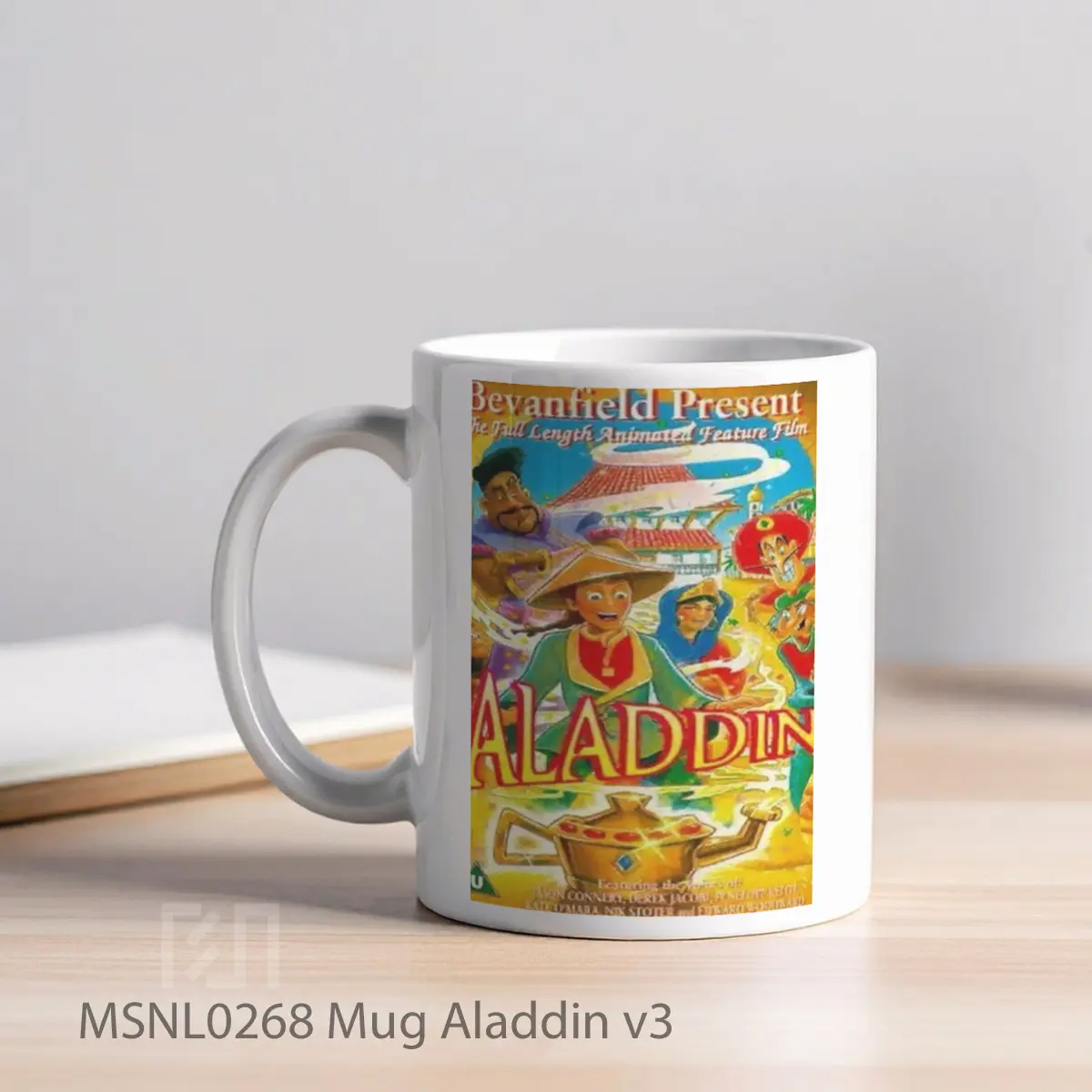 Mug Aladdin V3 Gelas Keramik Tema Film MSNL0268 - Tampak Kiri