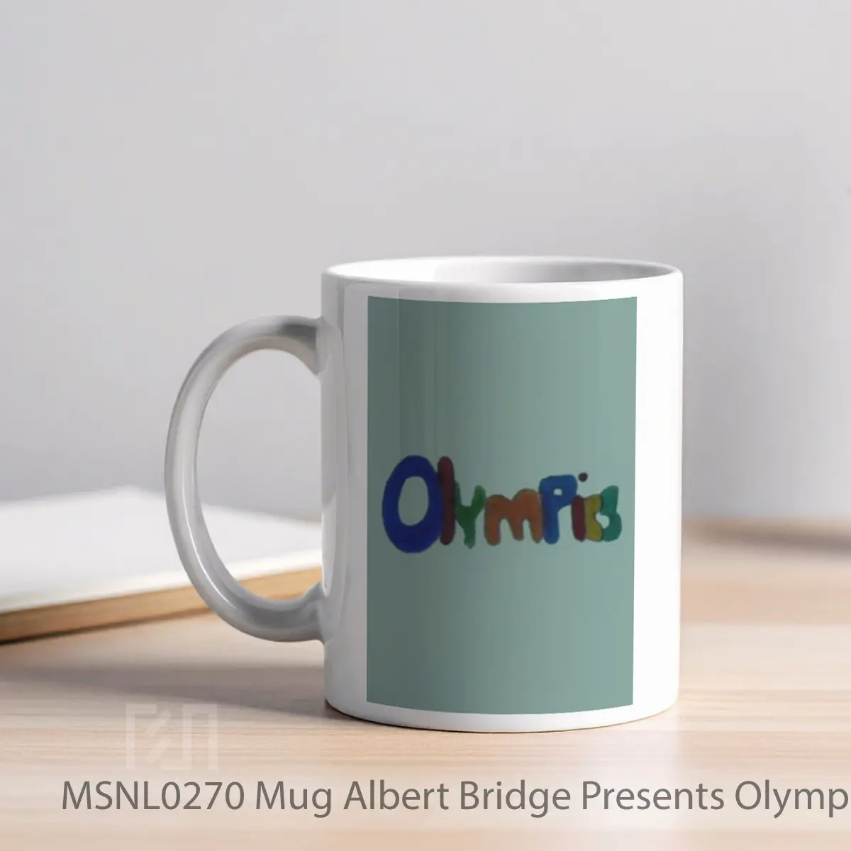Mug Albert Bridge Presents Olympics Gelas Keramik Tema Film MSNL0270 - Tampak Kiri