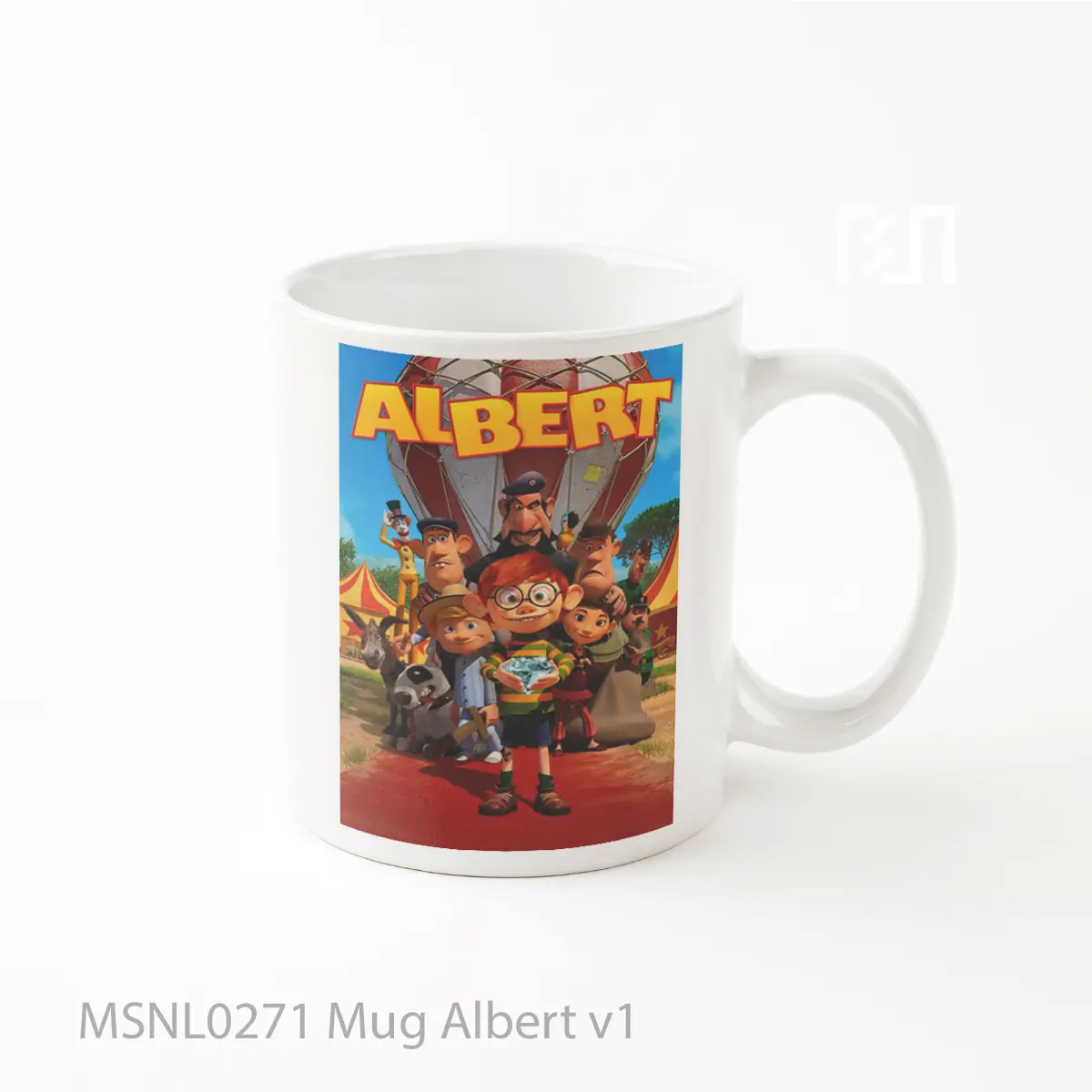 Mug Albert V1 Gelas Keramik Tema Film MSNL0271