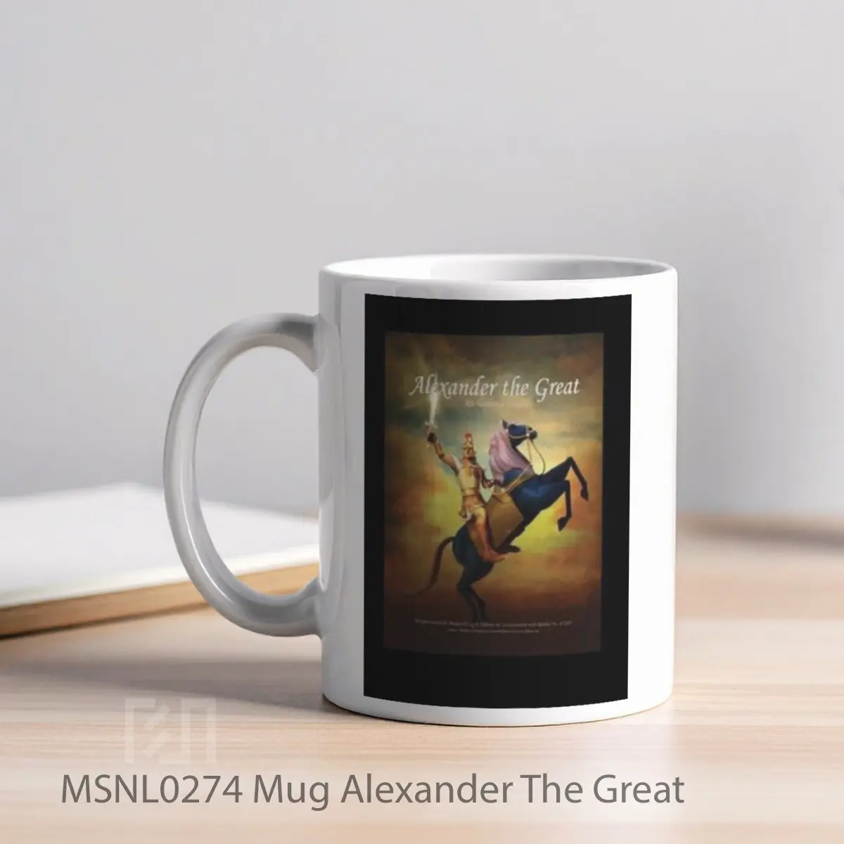 Mug Alexander The Great Gelas Keramik Tema Film MSNL0274 - Tampak Kiri