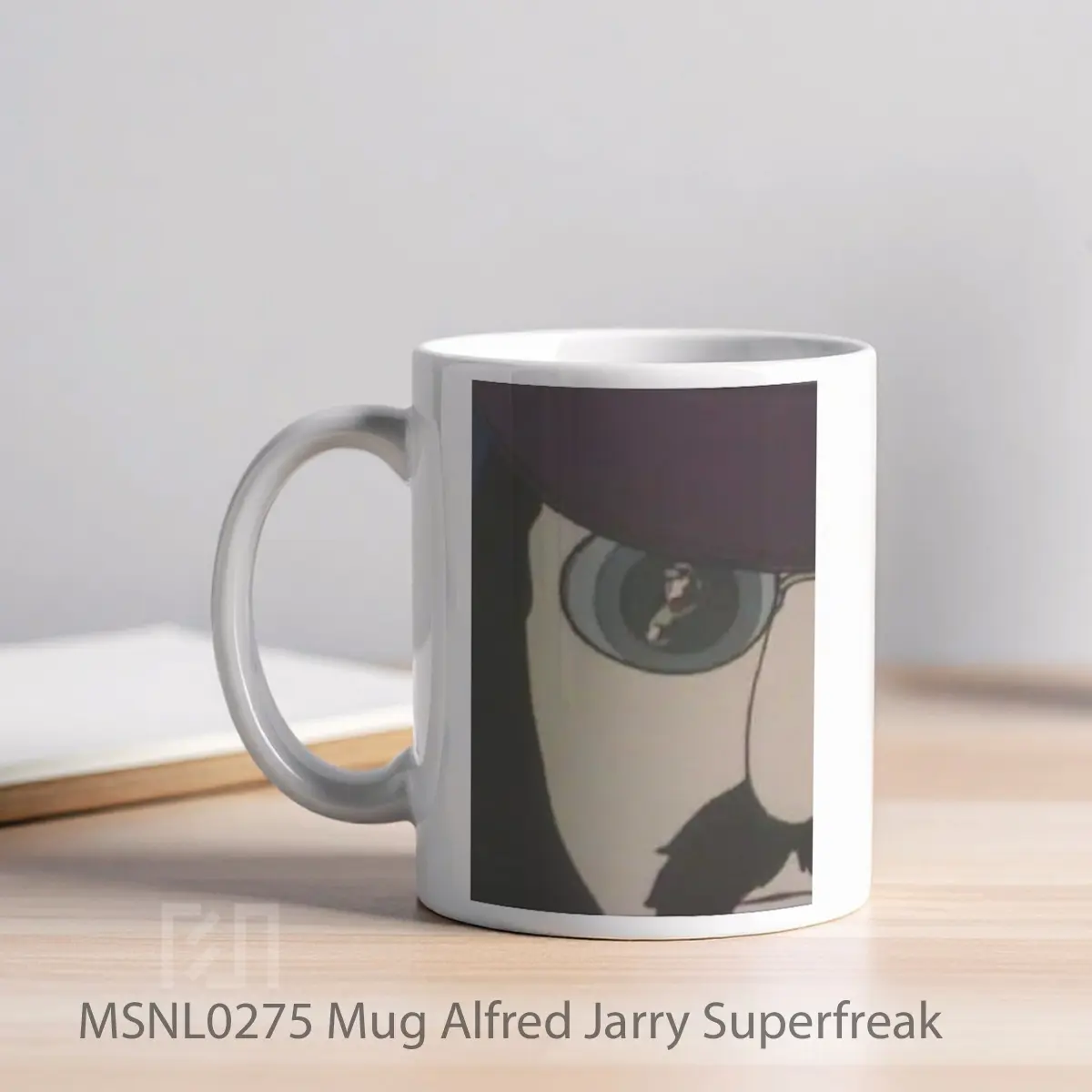 Mug Alfred Jarry Superfreak Gelas Keramik Tema Film MSNL0275 - Tampak Kiri