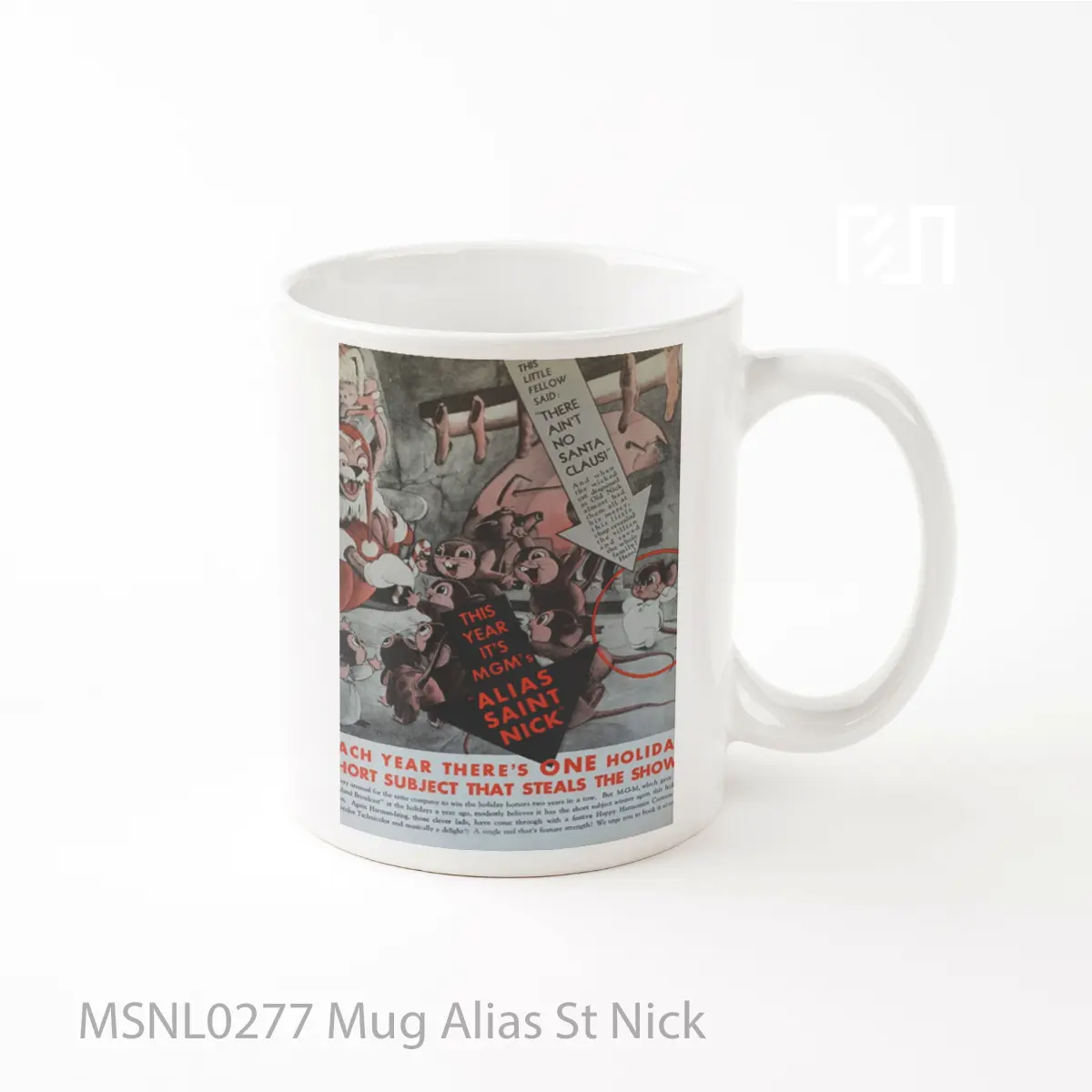 Mug Alias St Nick Gelas Keramik Tema Film MSNL0277
