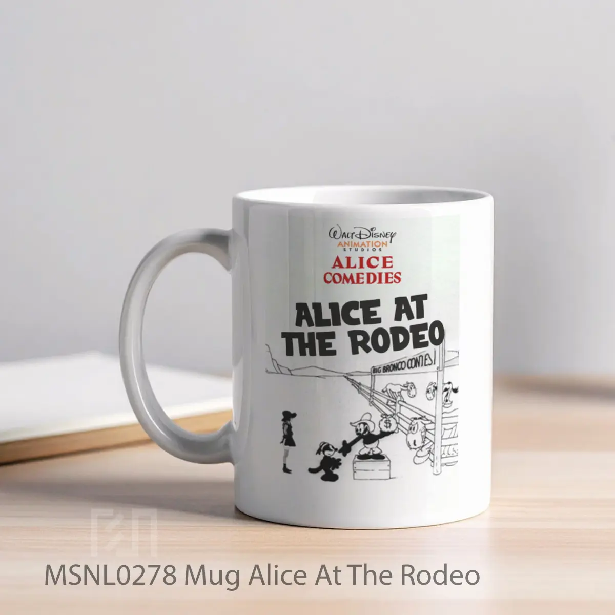 Mug Alice At The Rodeo Gelas Keramik Tema Film MSNL0278 - Tampak Kiri