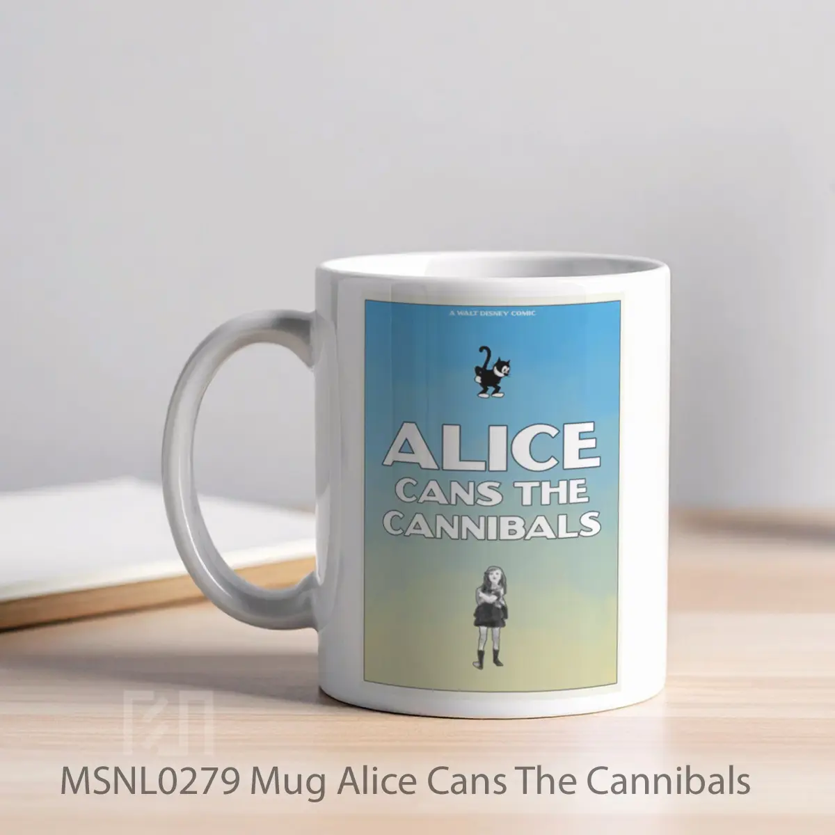 Mug Alice Cans The Cannibals Gelas Keramik Tema Film MSNL0279 - Tampak Kiri