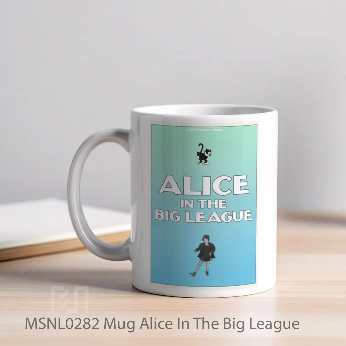 Mug Alice In The Big League Gelas Keramik Tema Film MSNL0282 - Tampak Kiri