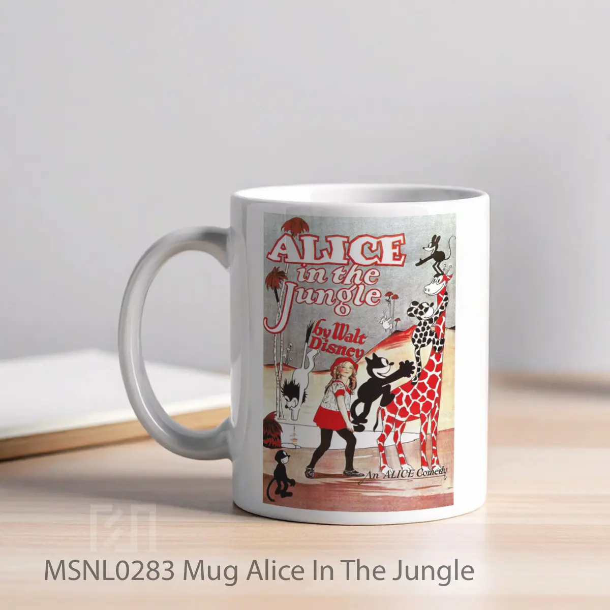 Mug Alice In The Jungle Gelas Keramik Tema Film MSNL0283 - Tampak Kiri
