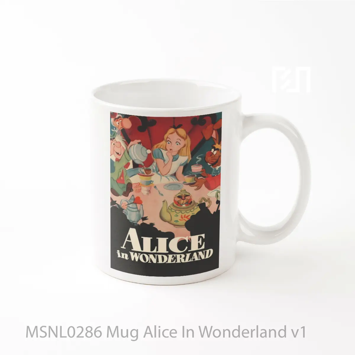 Mug Alice In Wonderland V1 Gelas Keramik Tema Film MSNL0286