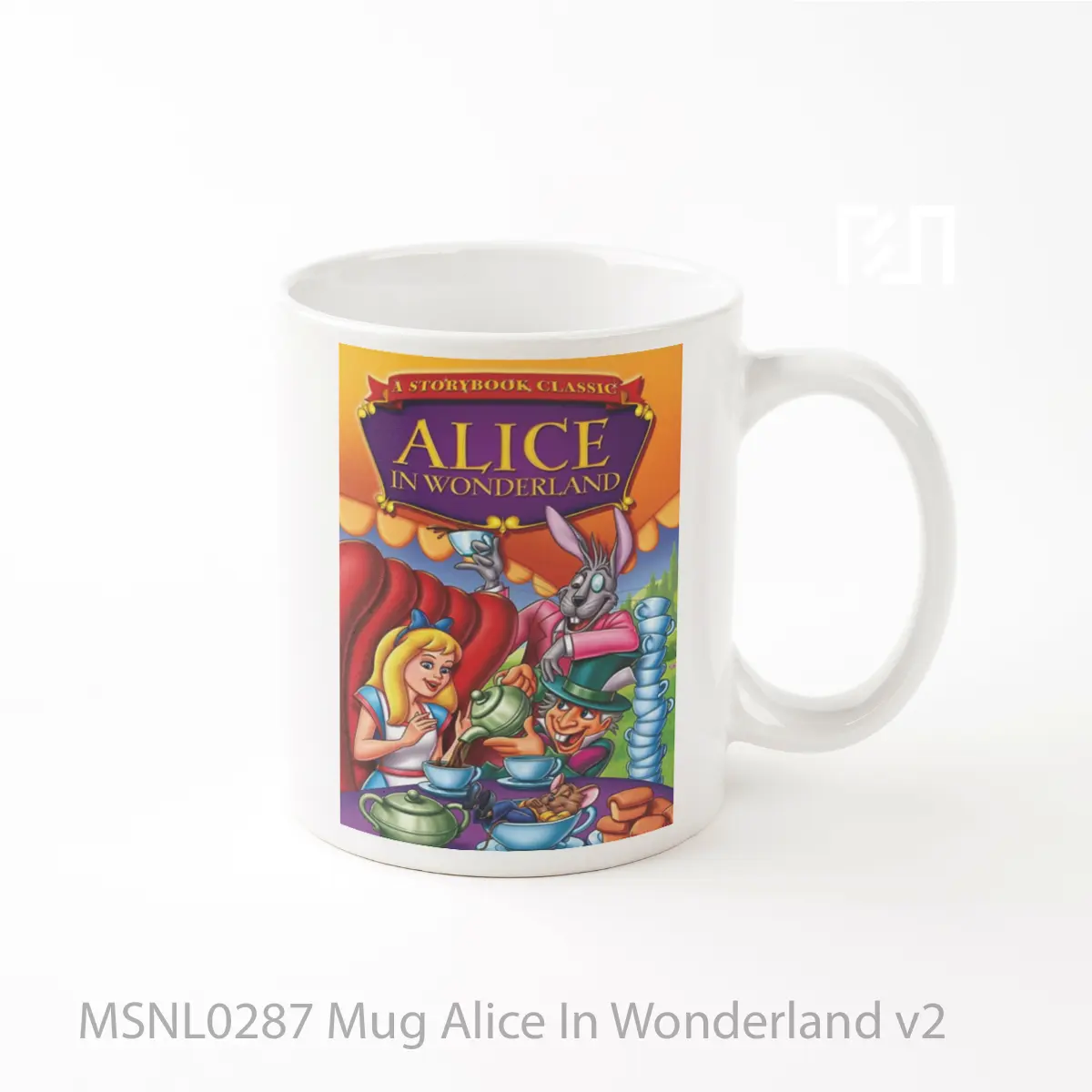 Mug Alice In Wonderland V2 Gelas Keramik Tema Film MSNL0287