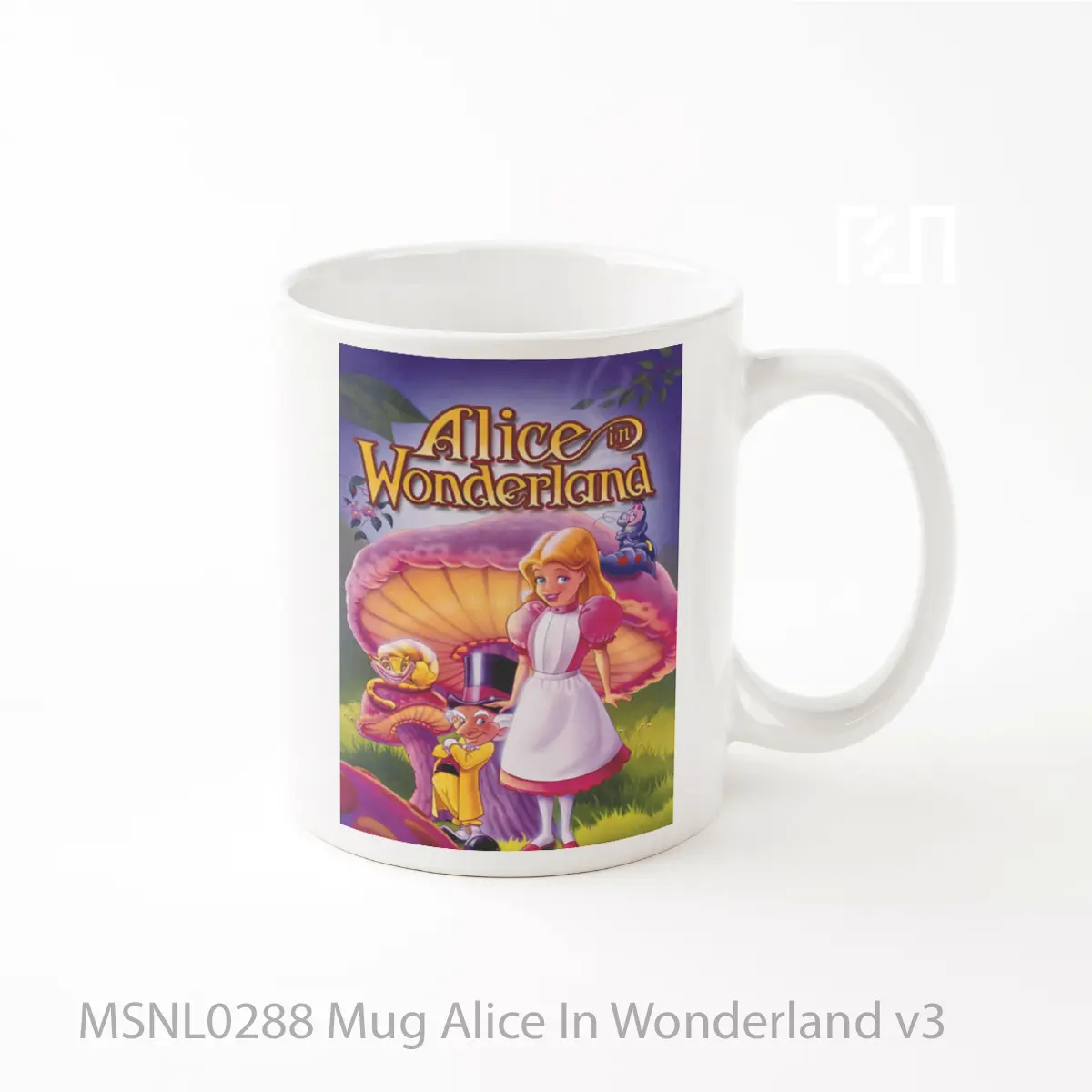 Mug Alice In Wonderland V3 Gelas Keramik Tema Film MSNL0288