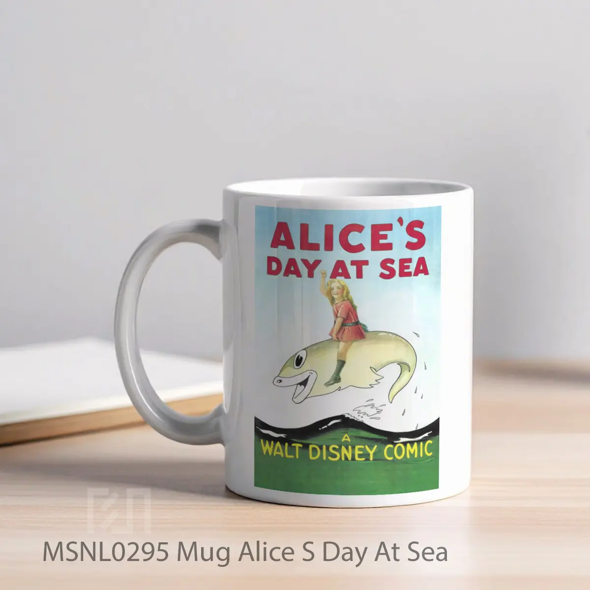 Mug Alice S Day At Sea Gelas Keramik Tema Film MSNL0295 - Tampak Kiri