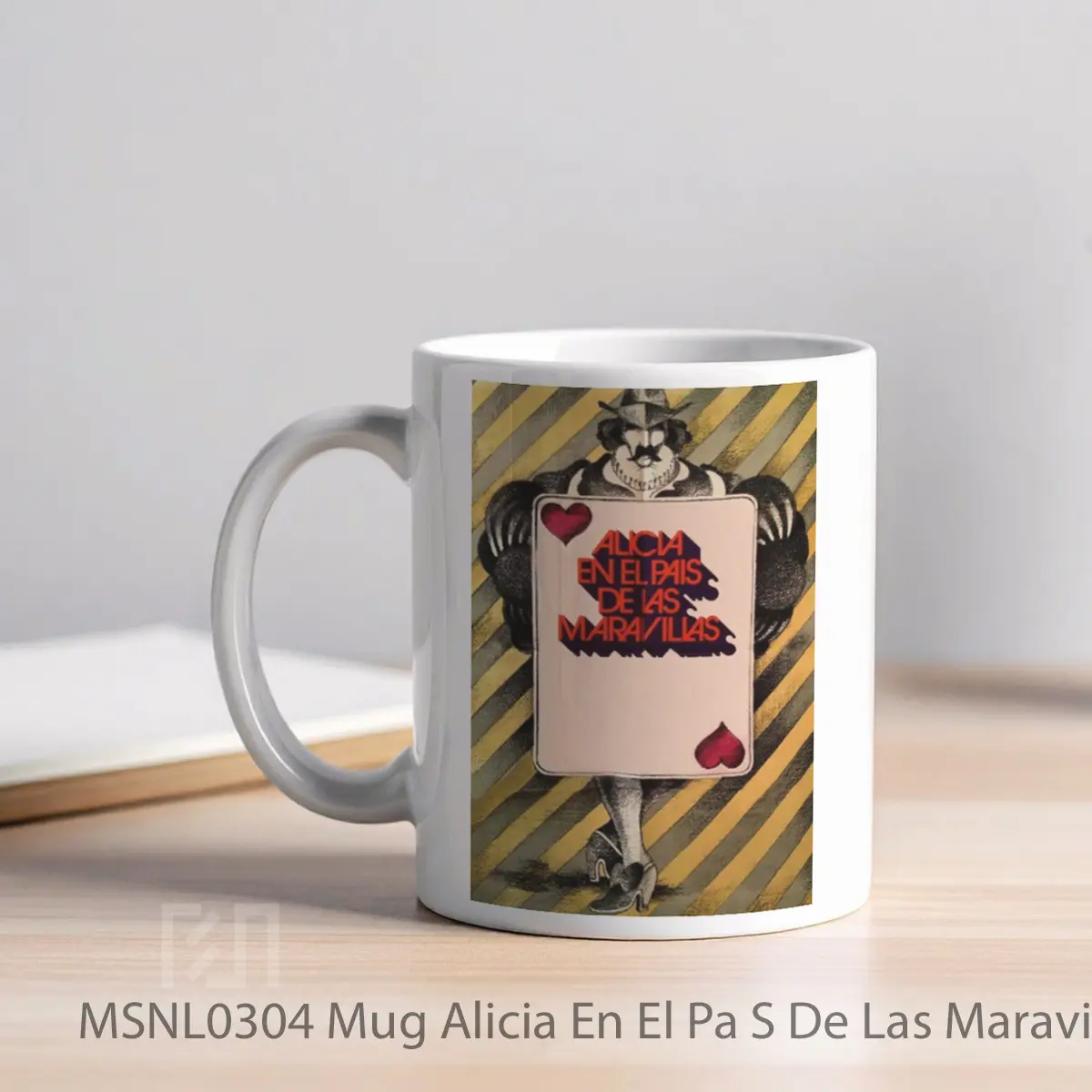 Mug Alicia En El Pa S De Las Maravillas Gelas Keramik Tema Film MSNL0304 - Tampak Kiri