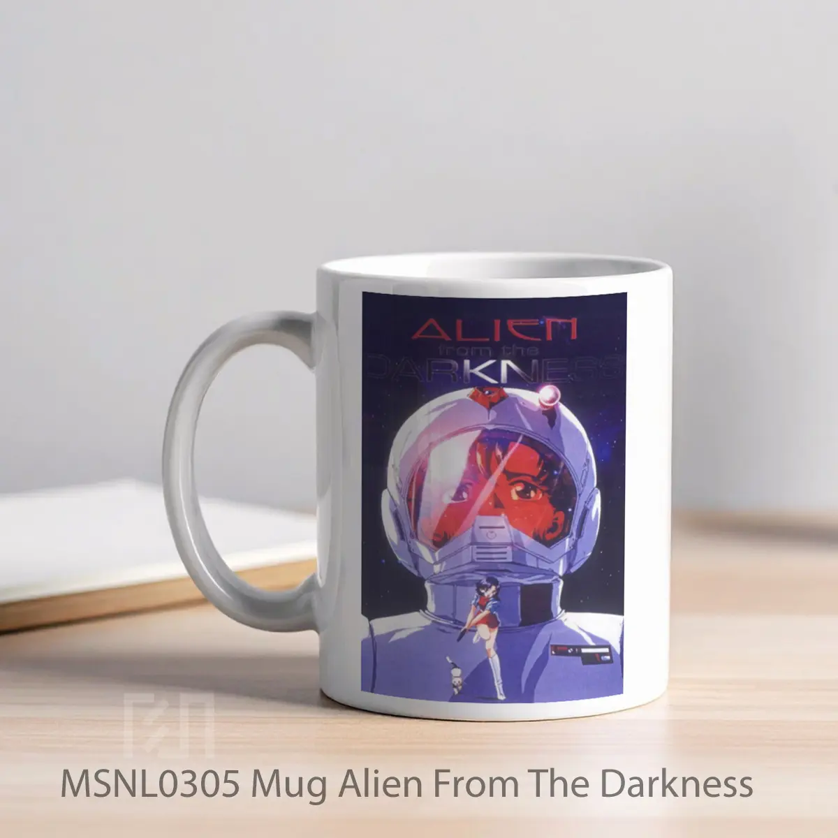 Mug Alien From The Darkness Gelas Keramik Tema Film MSNL0305 - Tampak Kiri