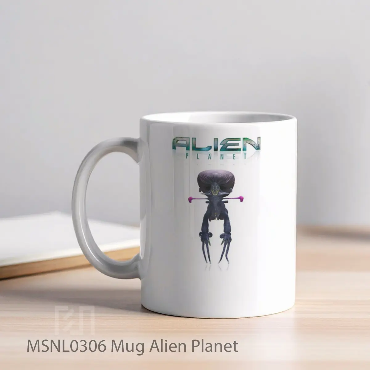 Mug Alien Planet Gelas Keramik Tema Film MSNL0306 - Tampak Kiri