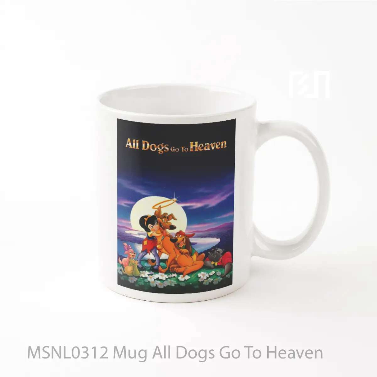 Mug All Dogs Go To Heaven Gelas Keramik Tema Film MSNL0312