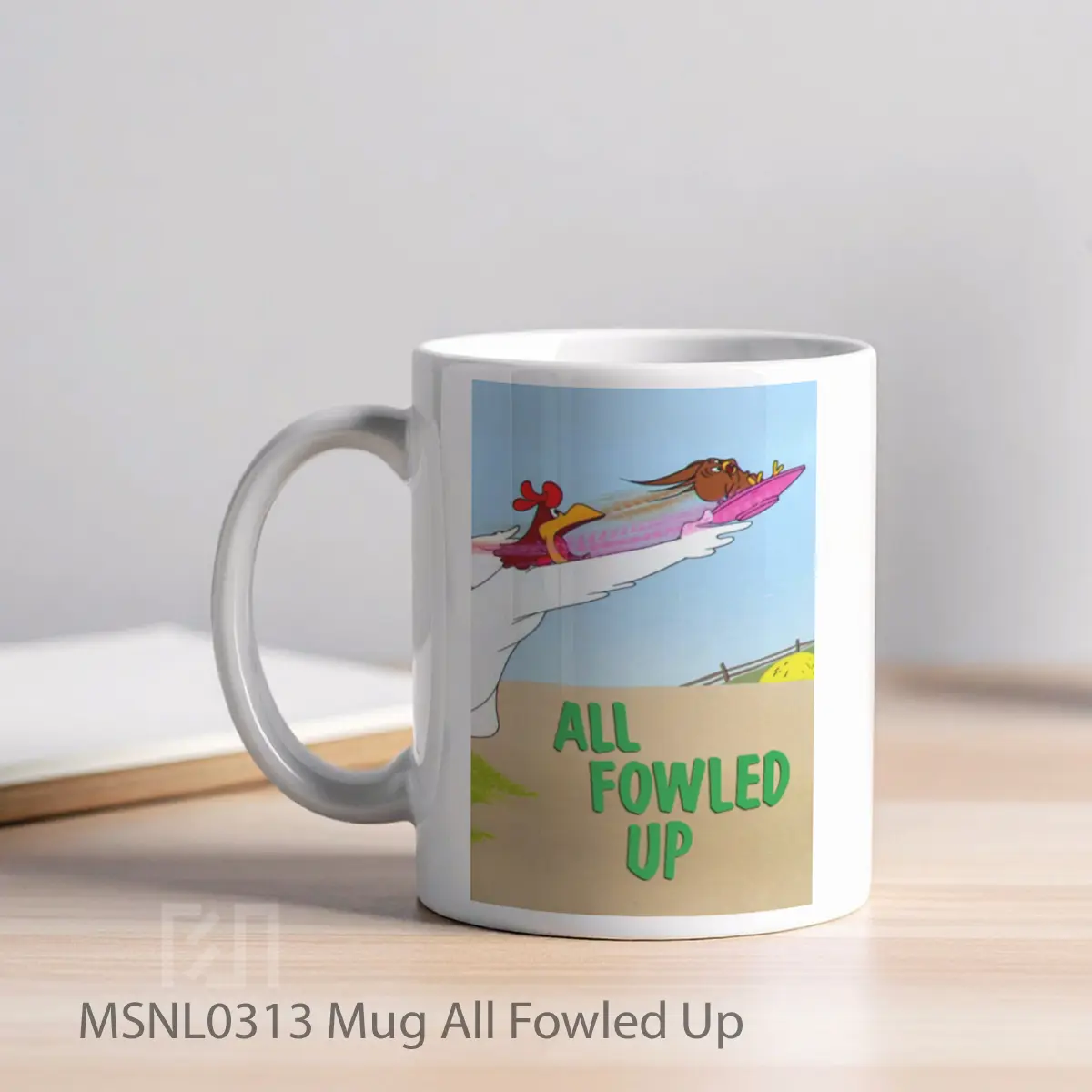Mug All Fowled Up Gelas Keramik Tema Film MSNL0313 - Tampak Kiri