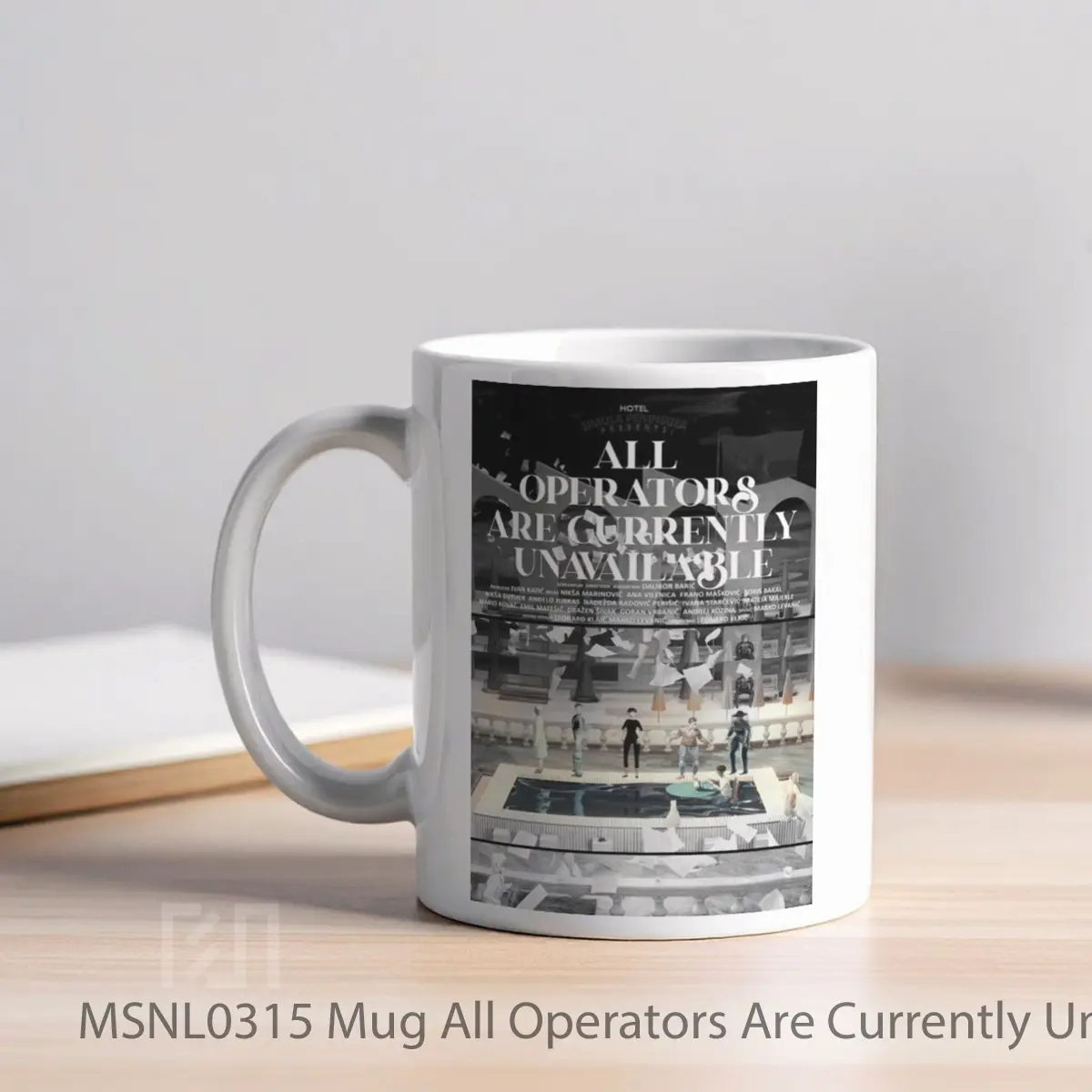 Mug All Operators Are Currently Unavailable Gelas Keramik Tema Film MSNL0315 - Tampak Kiri