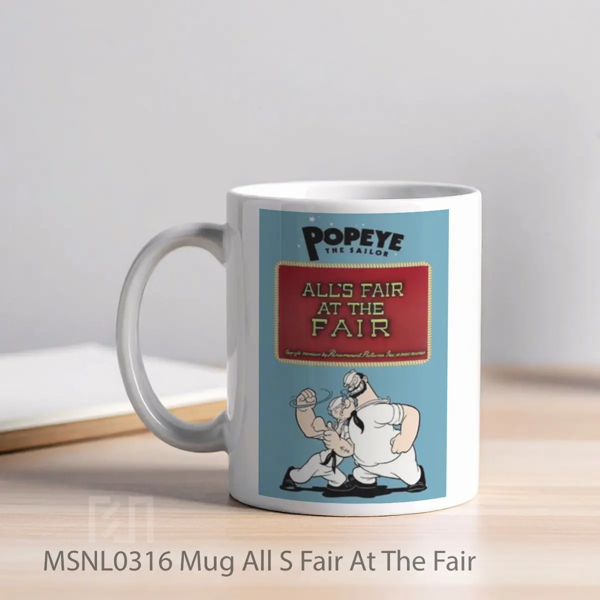 Mug All S Fair At The Fair Gelas Keramik Tema Film MSNL0316 - Tampak Kiri