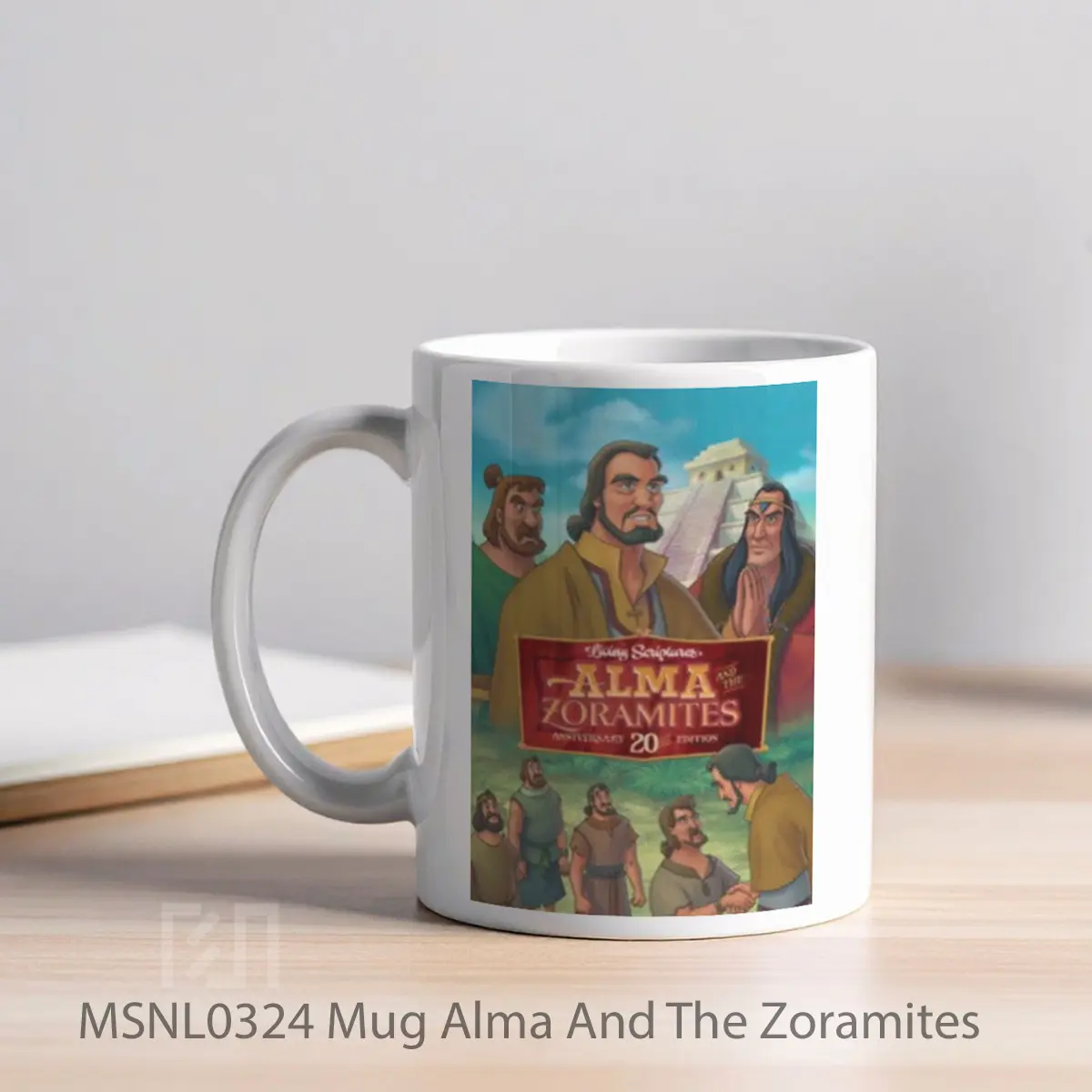 Mug Alma And The Zoramites Gelas Keramik Tema Film MSNL0324 - Tampak Kiri