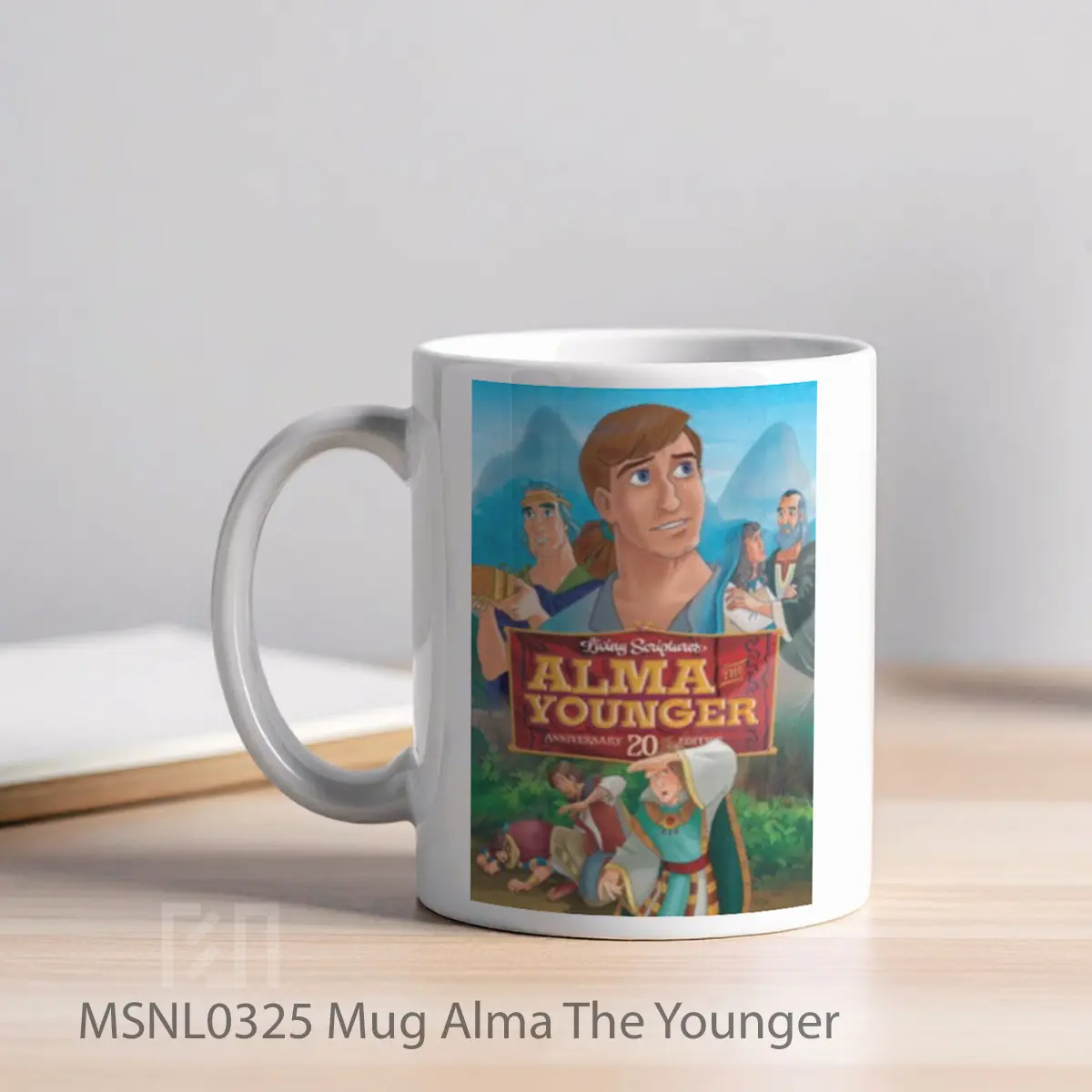 Mug Alma The Younger Gelas Keramik Tema Film MSNL0325 - Tampak Kiri