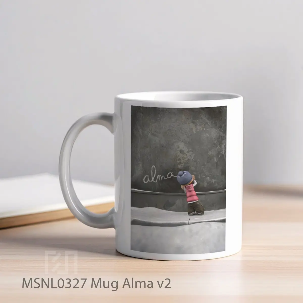 Mug Alma V2 Gelas Keramik Tema Film MSNL0327 - Tampak Kiri