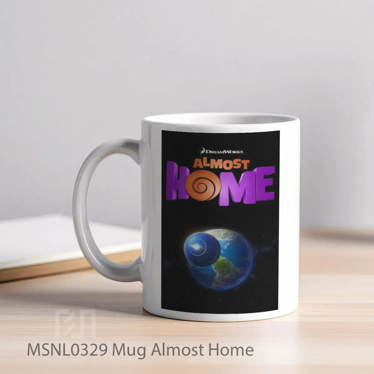 Mug Almost Home Gelas Keramik Tema Film MSNL0329 - Tampak Kiri