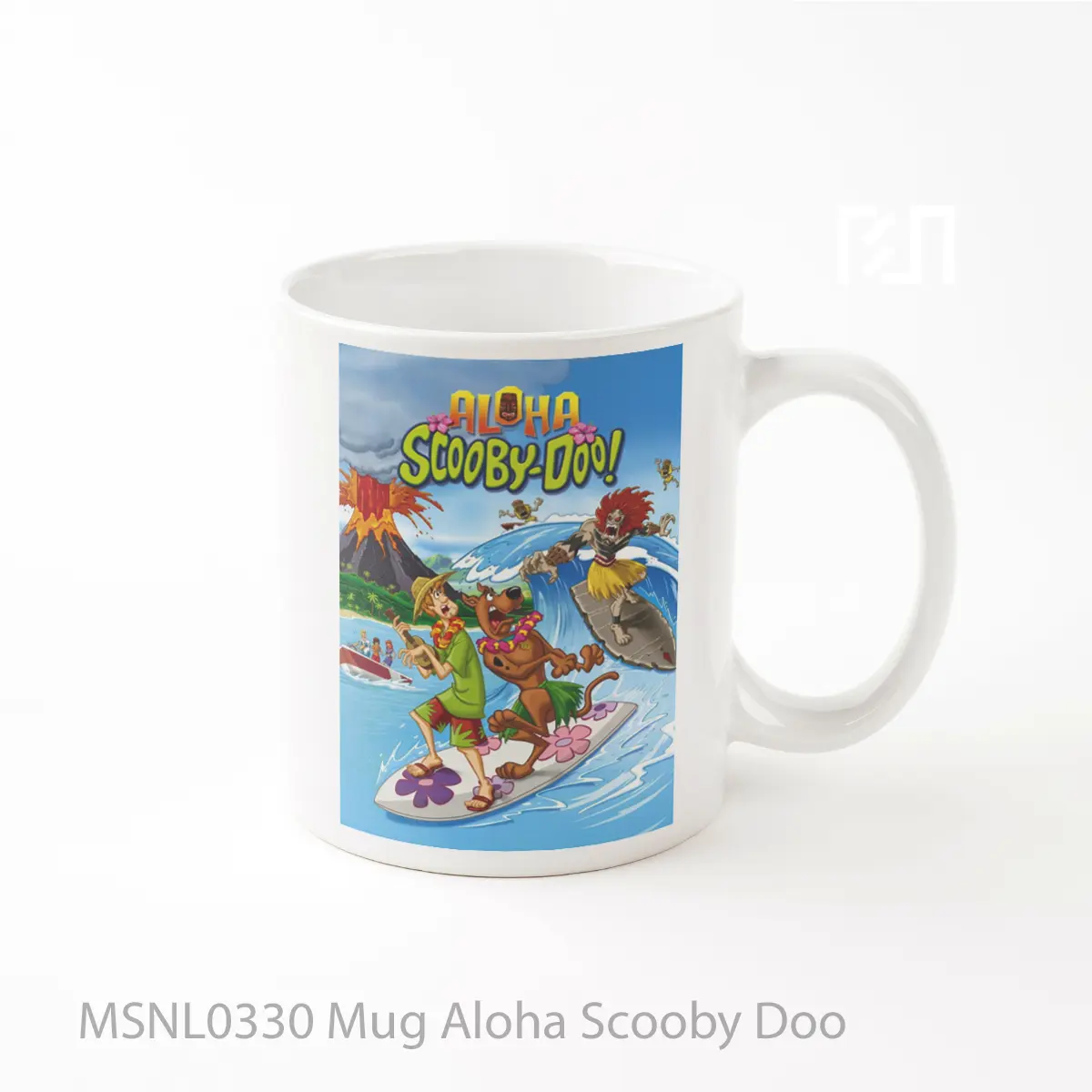 Mug Aloha Scooby Doo Gelas Keramik Tema Film MSNL0330
