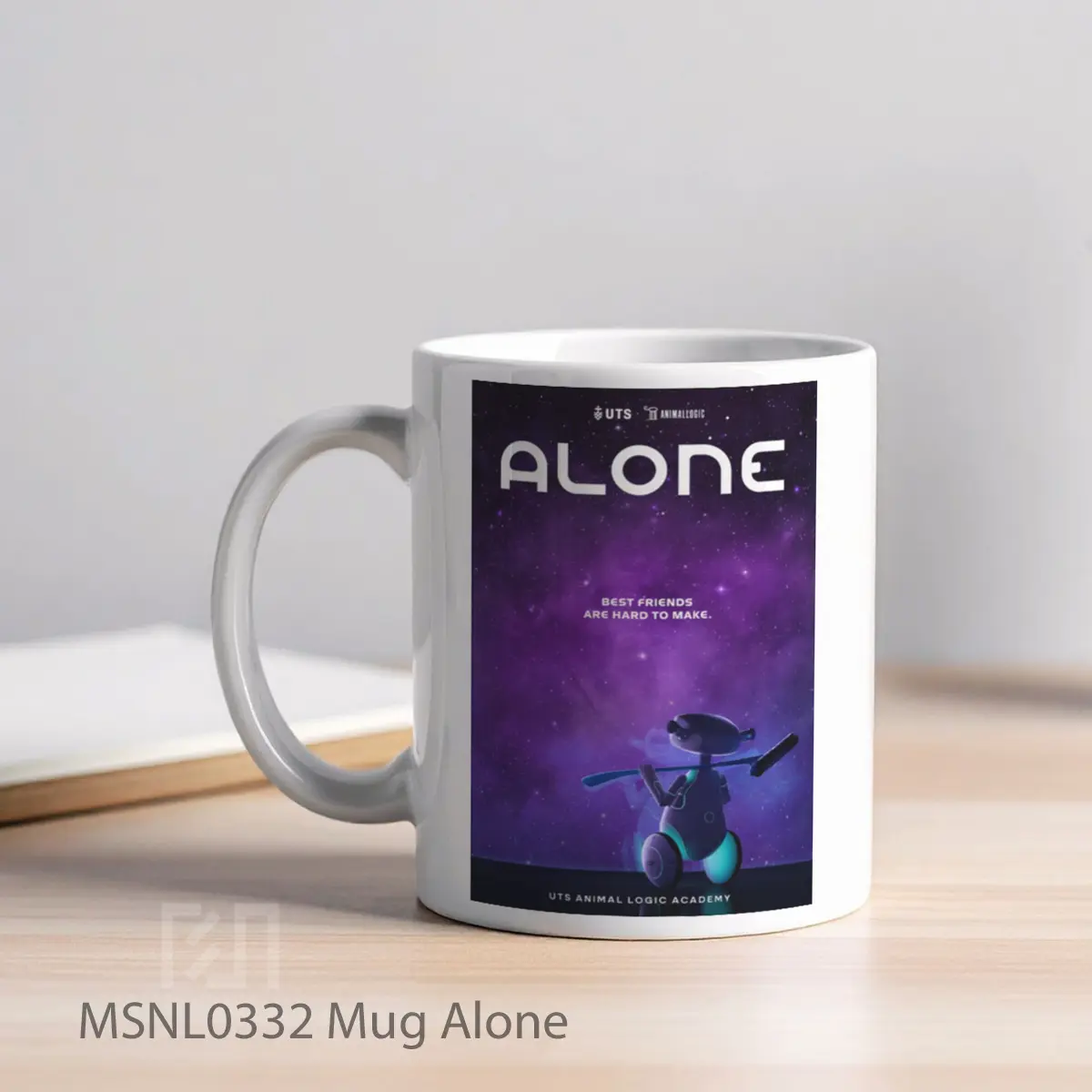 Mug Alone Gelas Keramik Tema Film MSNL0332 - Tampak Kiri