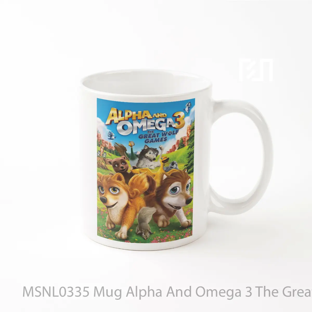 Mug Alpha And Omega 3 The Great Wolf Games Gelas Keramik Tema Film MSNL0335
