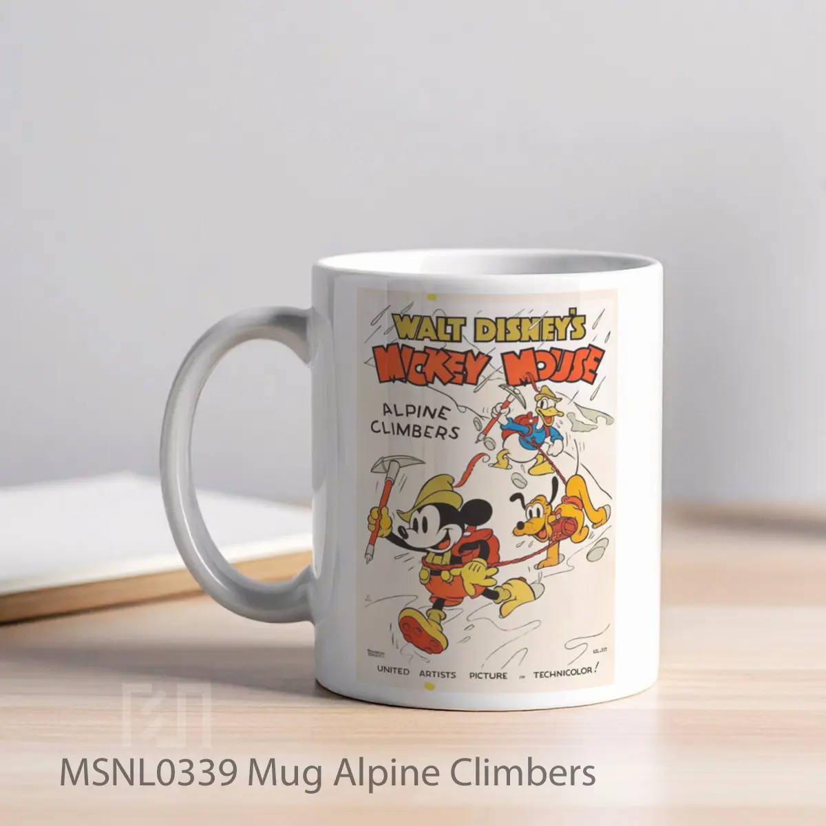 Mug Alpine Climbers Gelas Keramik Tema Film MSNL0339 - Tampak Kiri