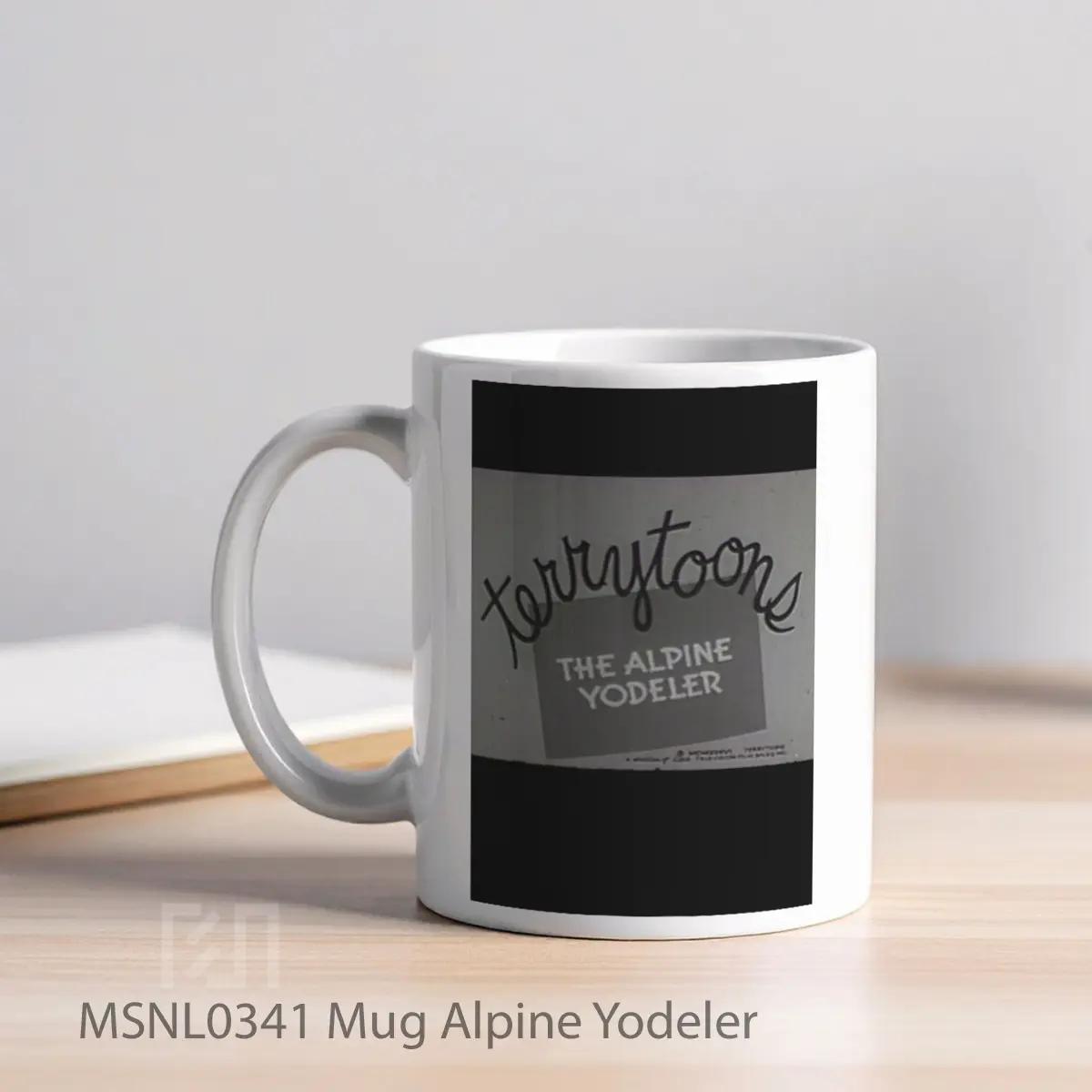 Mug Alpine Yodeler Gelas Keramik Tema Film MSNL0341 - Tampak Kiri