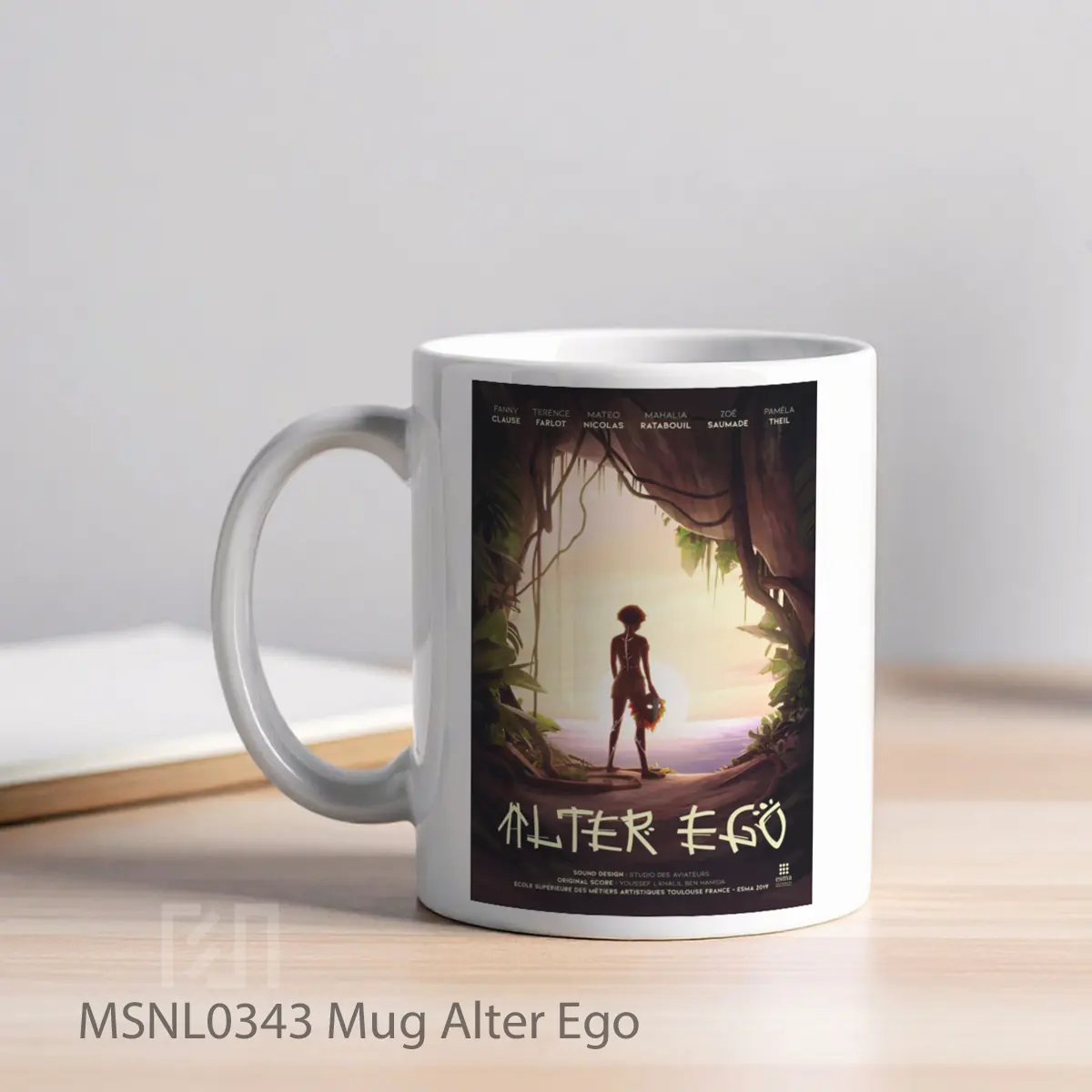 Mug Alter Ego Gelas Keramik Tema Film MSNL0343 - Tampak Kiri