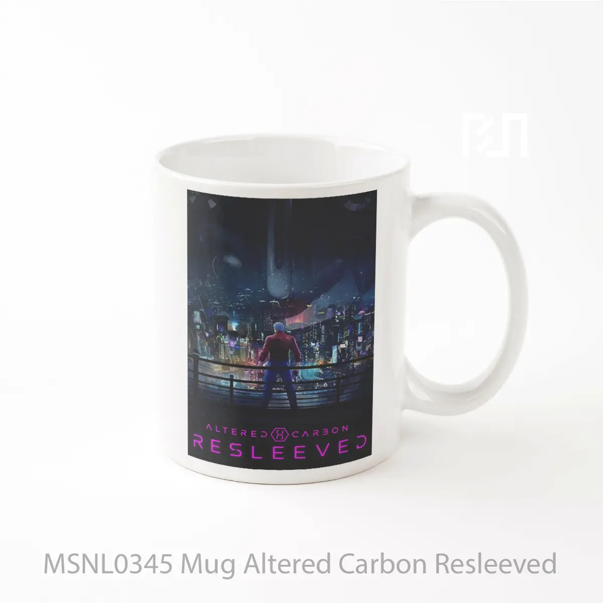 Mug Altered Carbon Resleeved Gelas Keramik Tema Film MSNL0345