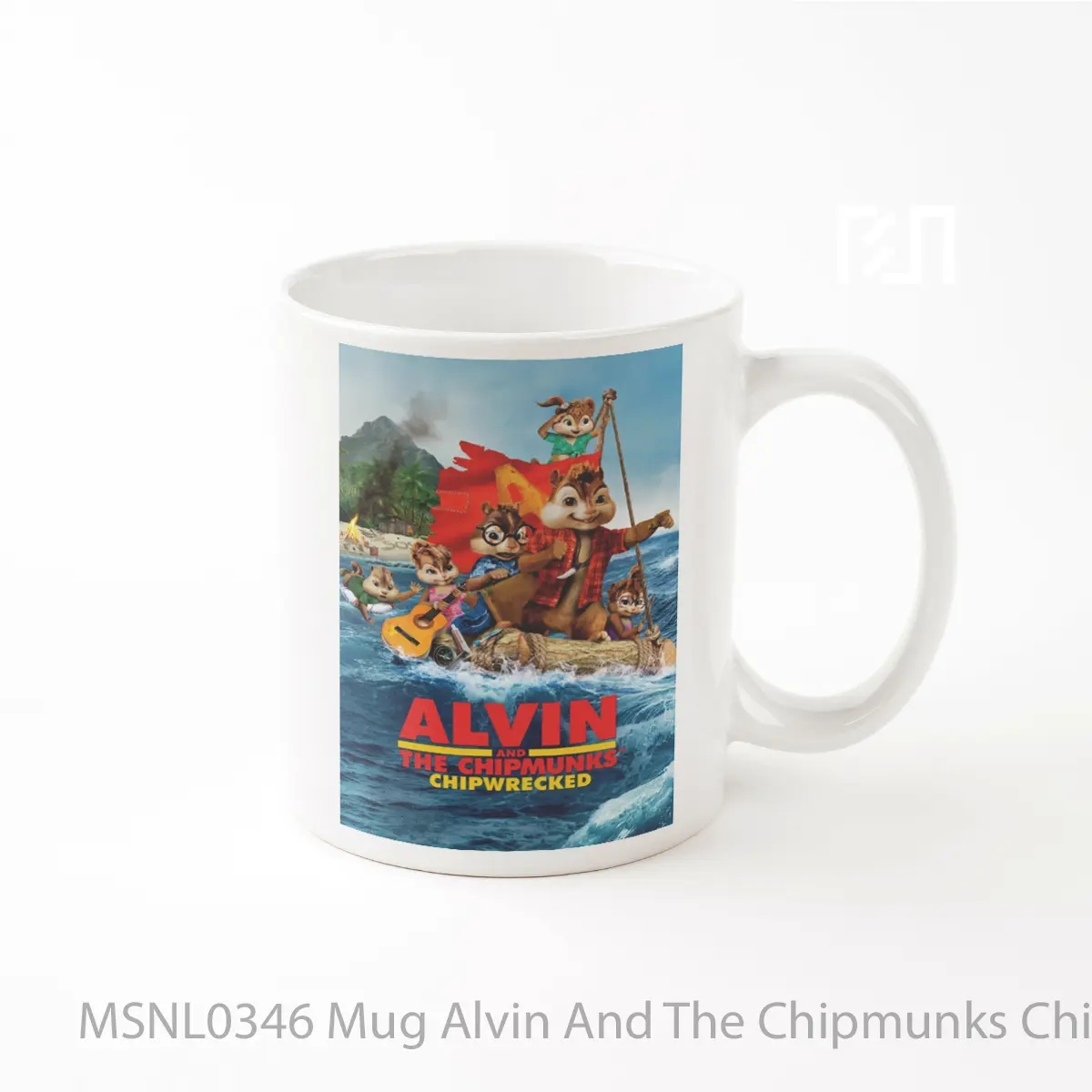 Mug Alvin And The Chipmunks Chipwrecked Gelas Keramik Tema Film MSNL0346