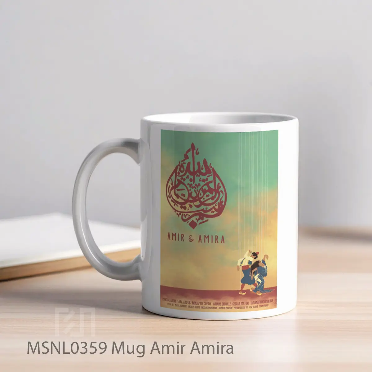 Mug Amir Amira Gelas Keramik Tema Film MSNL0359 - Tampak Kiri