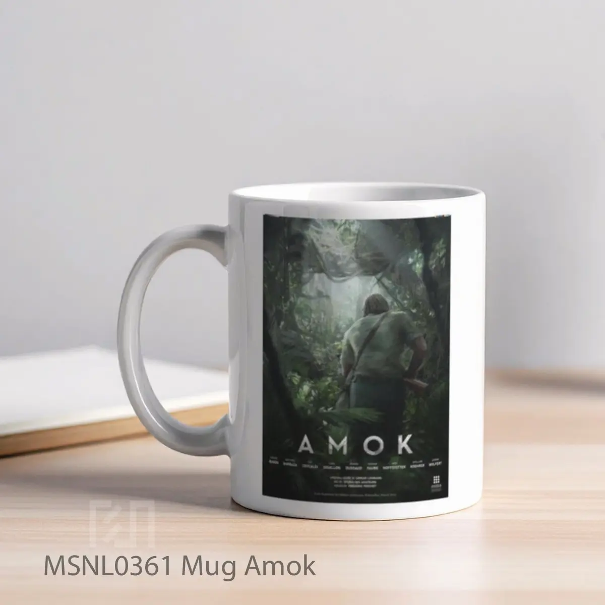 Mug Amok Gelas Keramik Tema Film MSNL0361 - Tampak Kiri