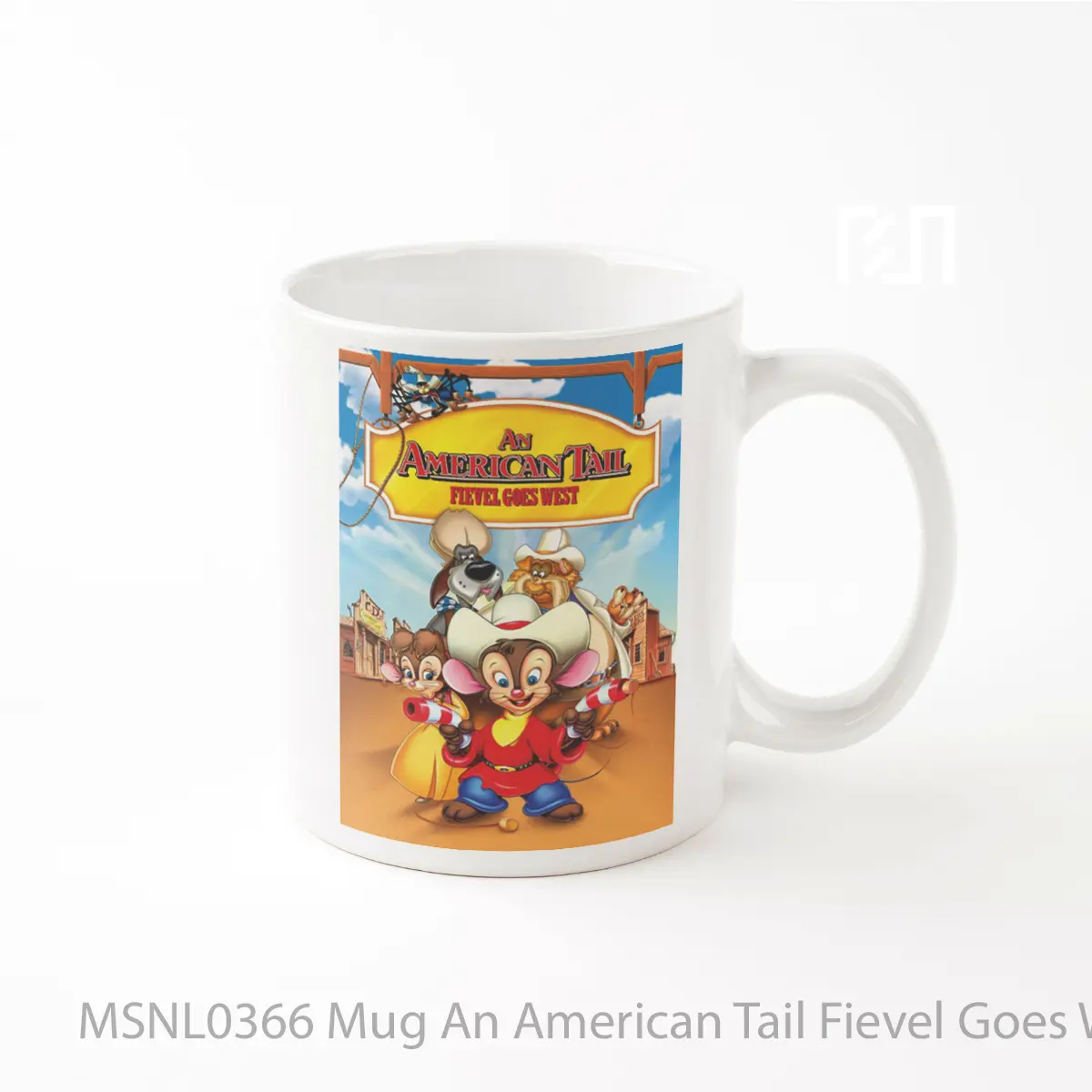 Mug An American Tail Fievel Goes West Gelas Keramik Tema Film MSNL0366