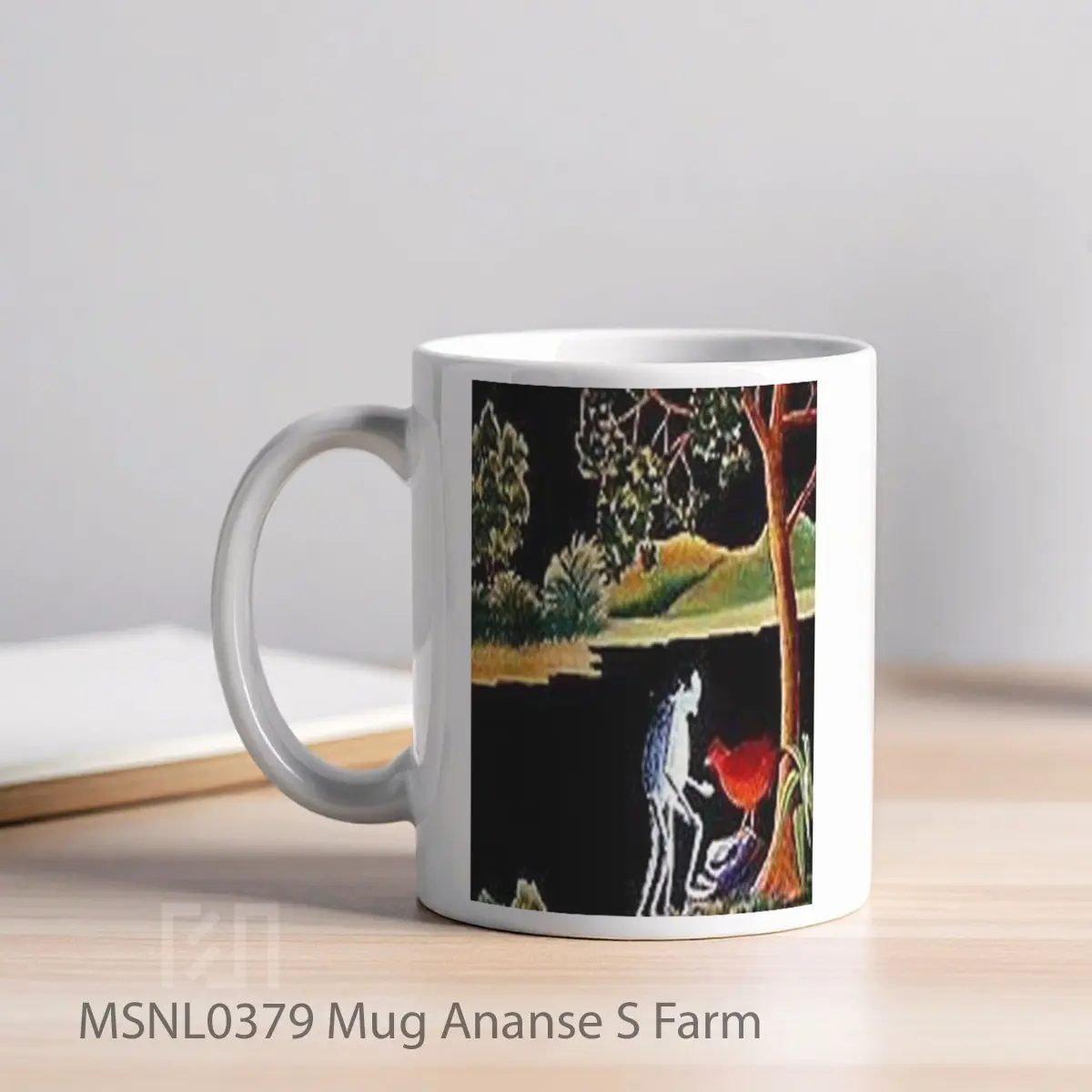 Mug Ananse S Farm Gelas Keramik Tema Film MSNL0379 - Tampak Kiri