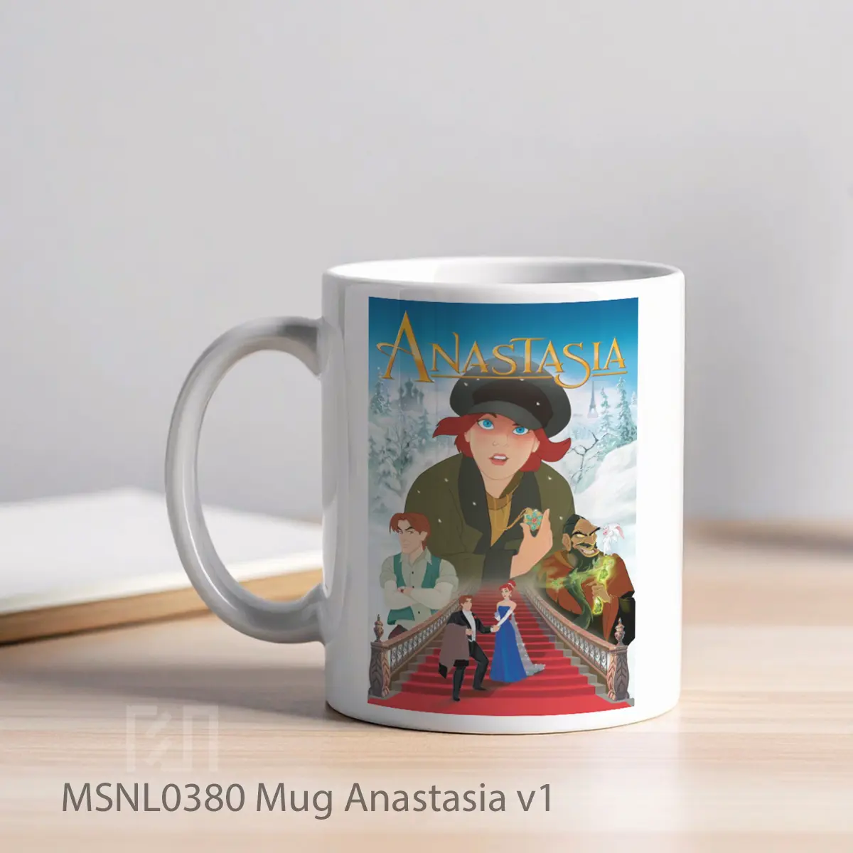 Mug Anastasia V1 Gelas Keramik Tema Film MSNL0380 - Tampak Kiri
