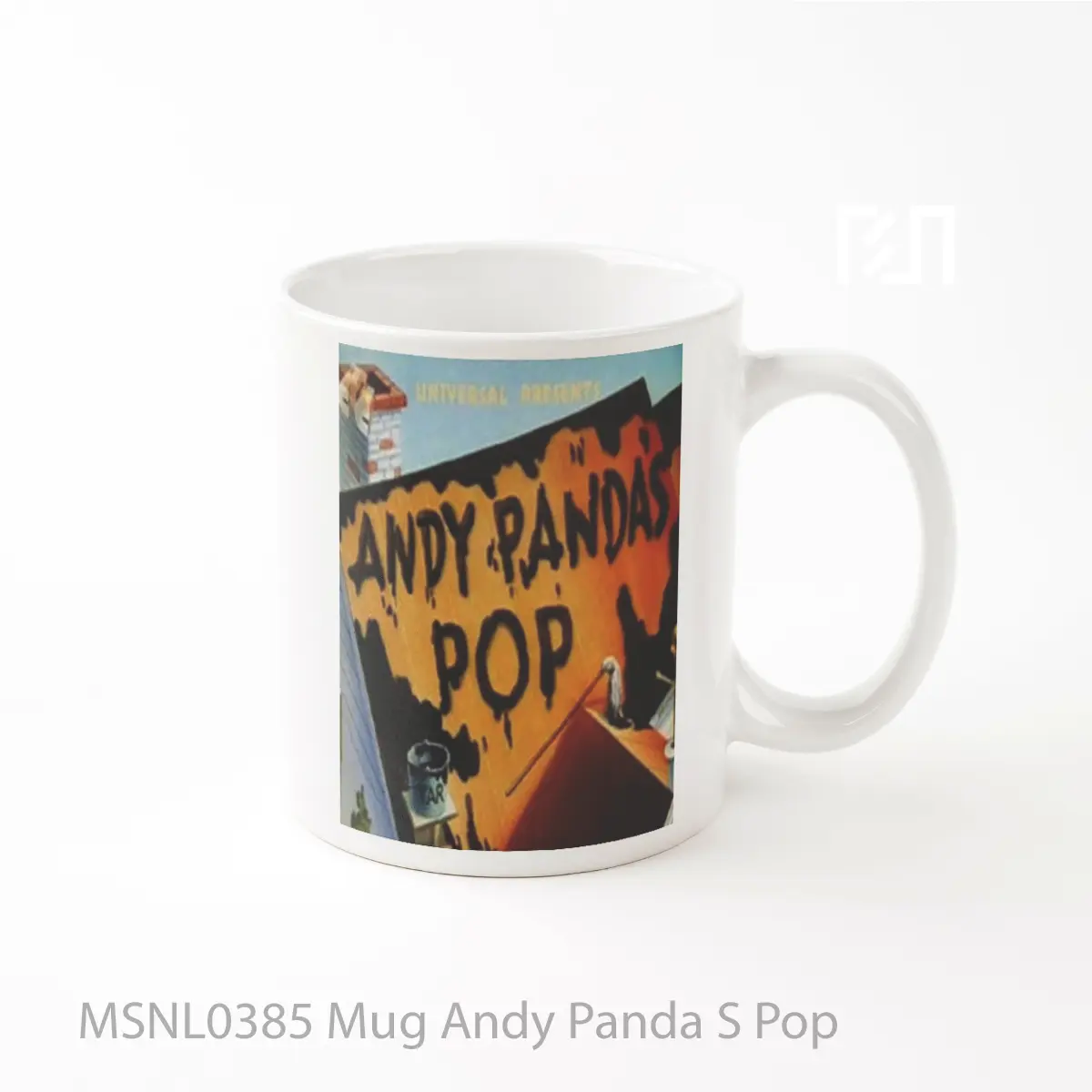 Mug Andy Panda S Pop Gelas Keramik Tema Film MSNL0385
