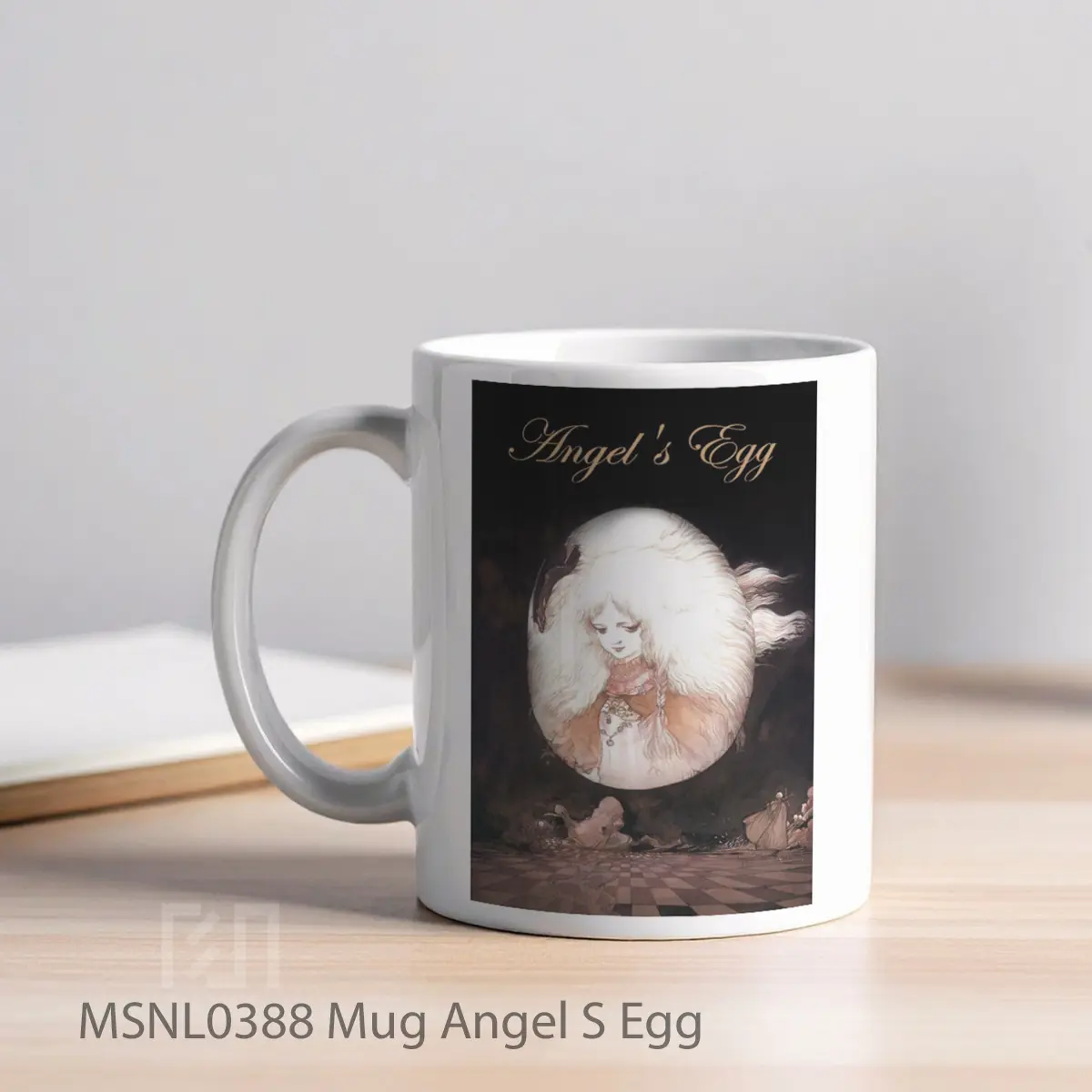 Mug Angel S Egg Gelas Keramik Tema Film MSNL0388 - Tampak Kiri