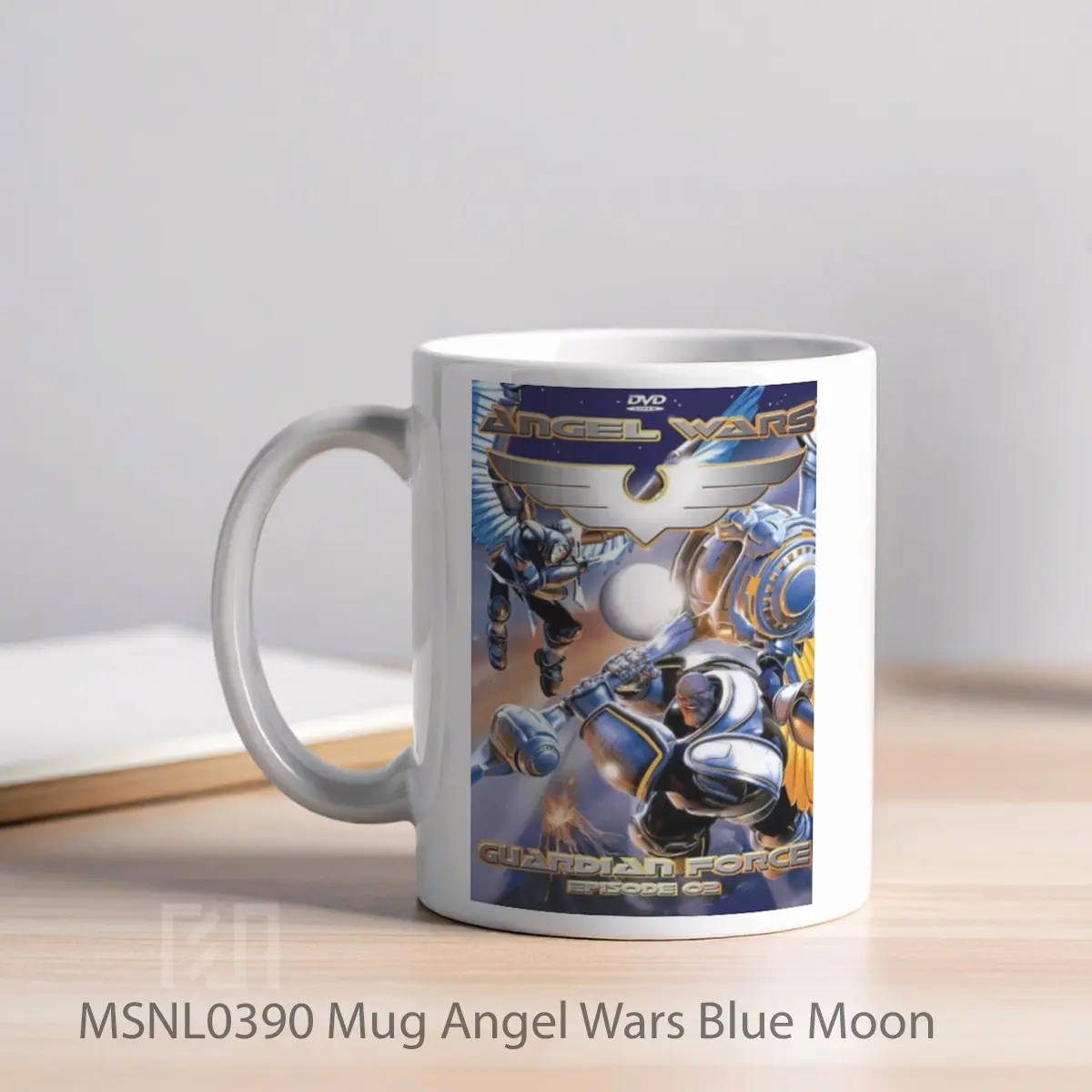 Mug Angel Wars Blue Moon Gelas Keramik Tema Film MSNL0390 - Tampak Kiri