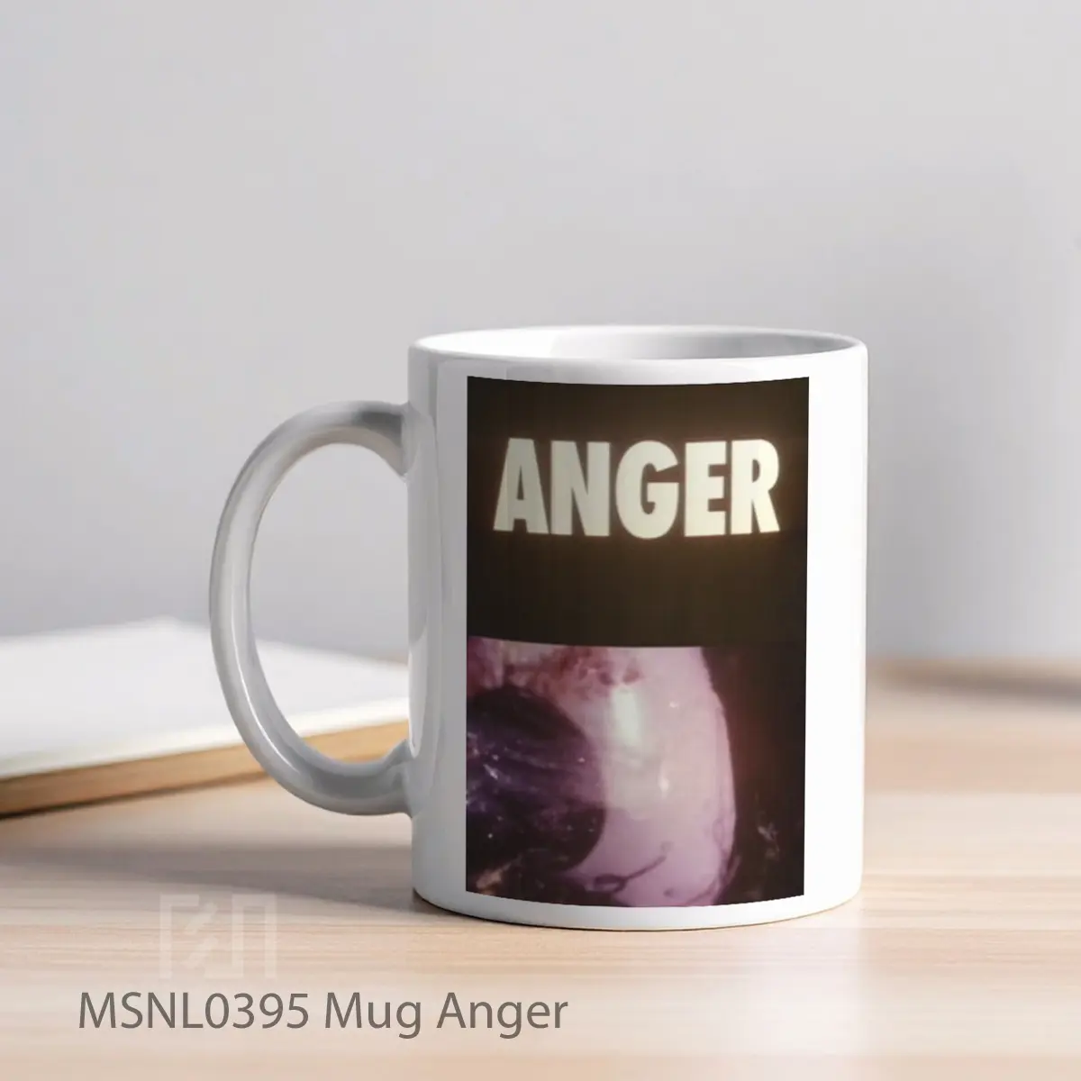 Mug Anger Gelas Keramik Tema Film MSNL0395 - Tampak Kiri